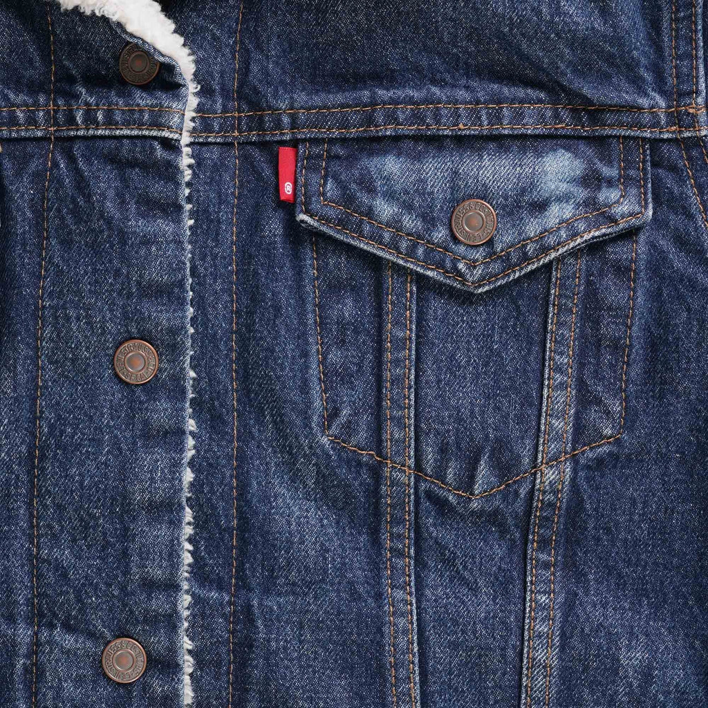 Levi's® Womens Original Sherpa Trucker Jacket - That New Blue