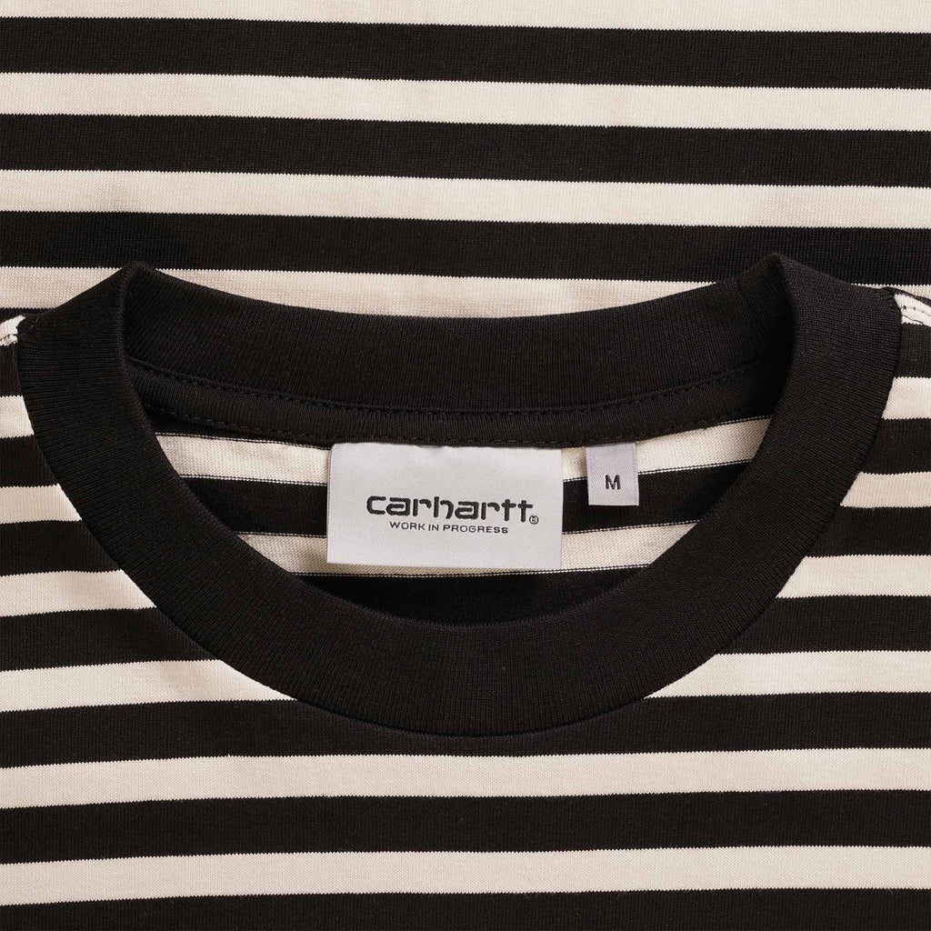 Carhartt WIP Short Sleeve Seidler Pocket T-Shirt - Salt Stripe