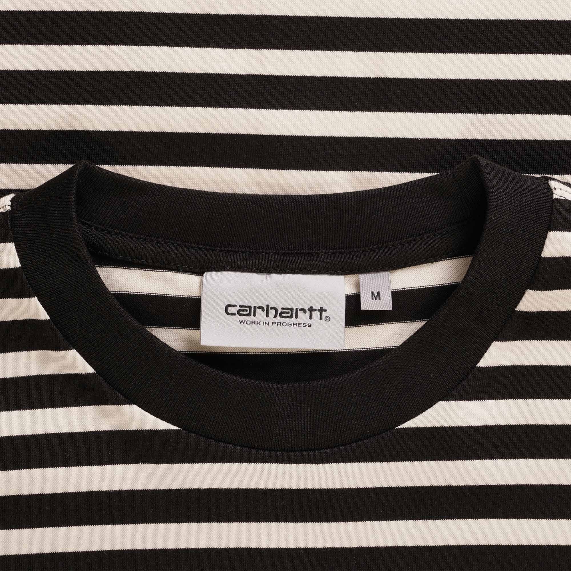 Carhartt WIP Short Sleeve Seidler Pocket T-Shirt - Salt Stripe