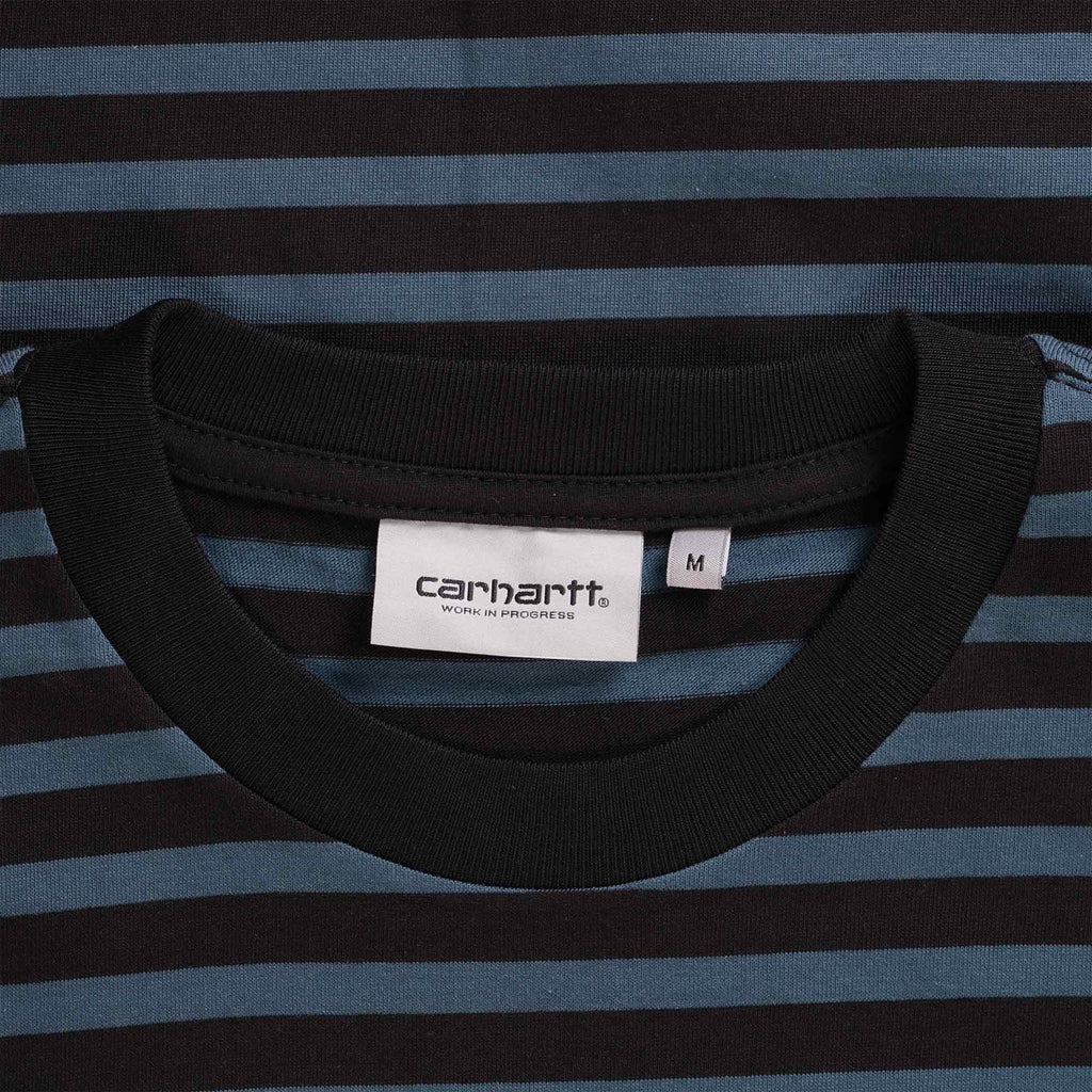 Carhartt WIP Short Sleeve Seidler Pocket T-Shirt - Squid Stripe