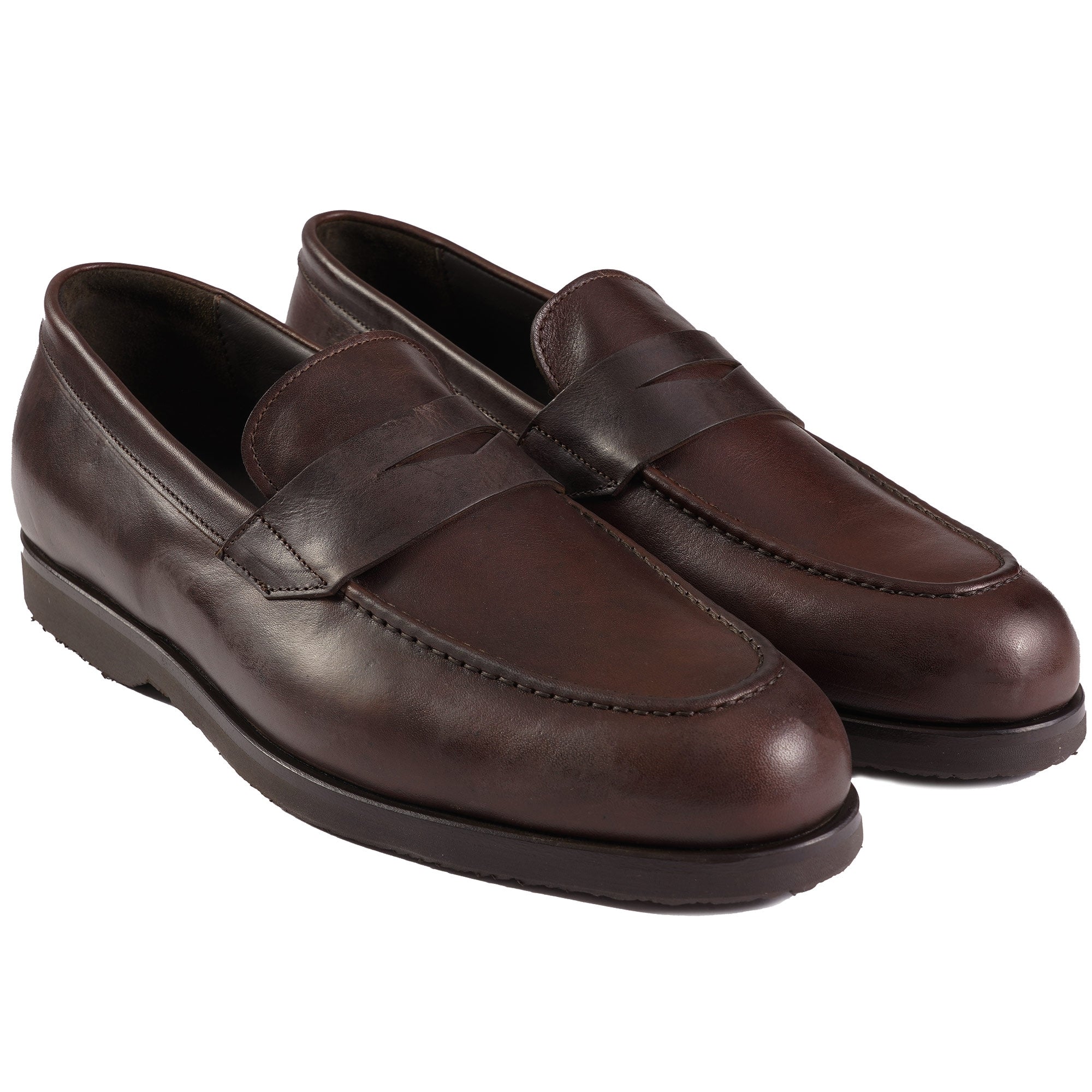 Harry's Beck G Pull Up Calf Loafers - Ebony