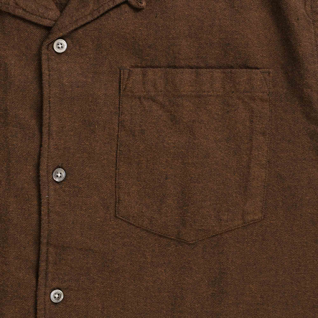 Norse Projects Carsten Organic Flannel Shirt - Rust Brown