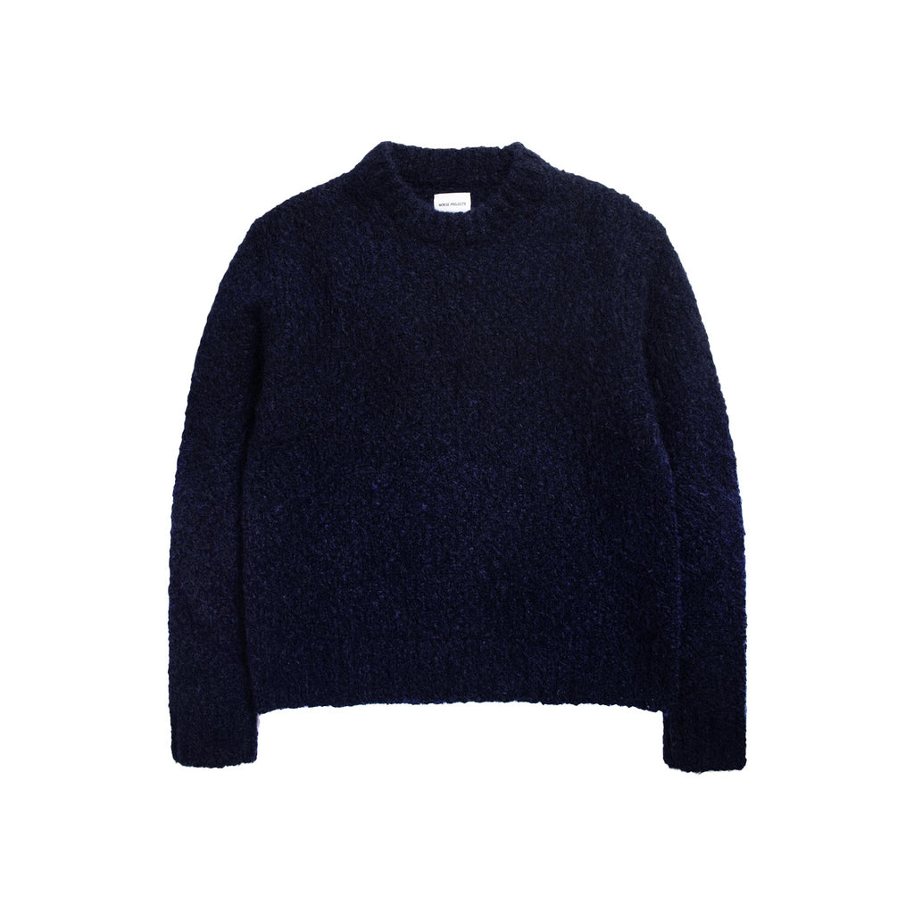 Norse Projects Rasmus Flame Alpaca Sweater - Navy