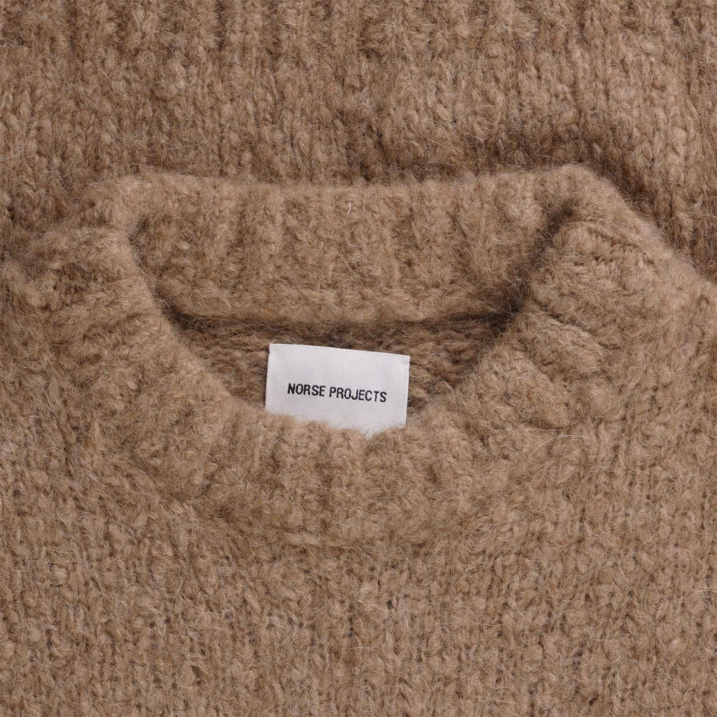 Norse Projects Rasmus Flame Alpaca Sweater - Camel