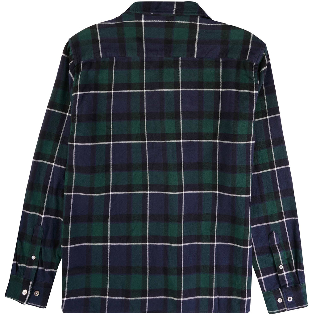 Norse Projects Carsten Organic Flannel Check Shirt - Black Watch Check
