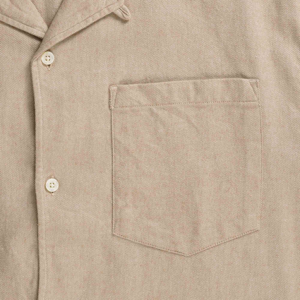 Norse Projects Carsten Organic Flannel Shirt - Khaki