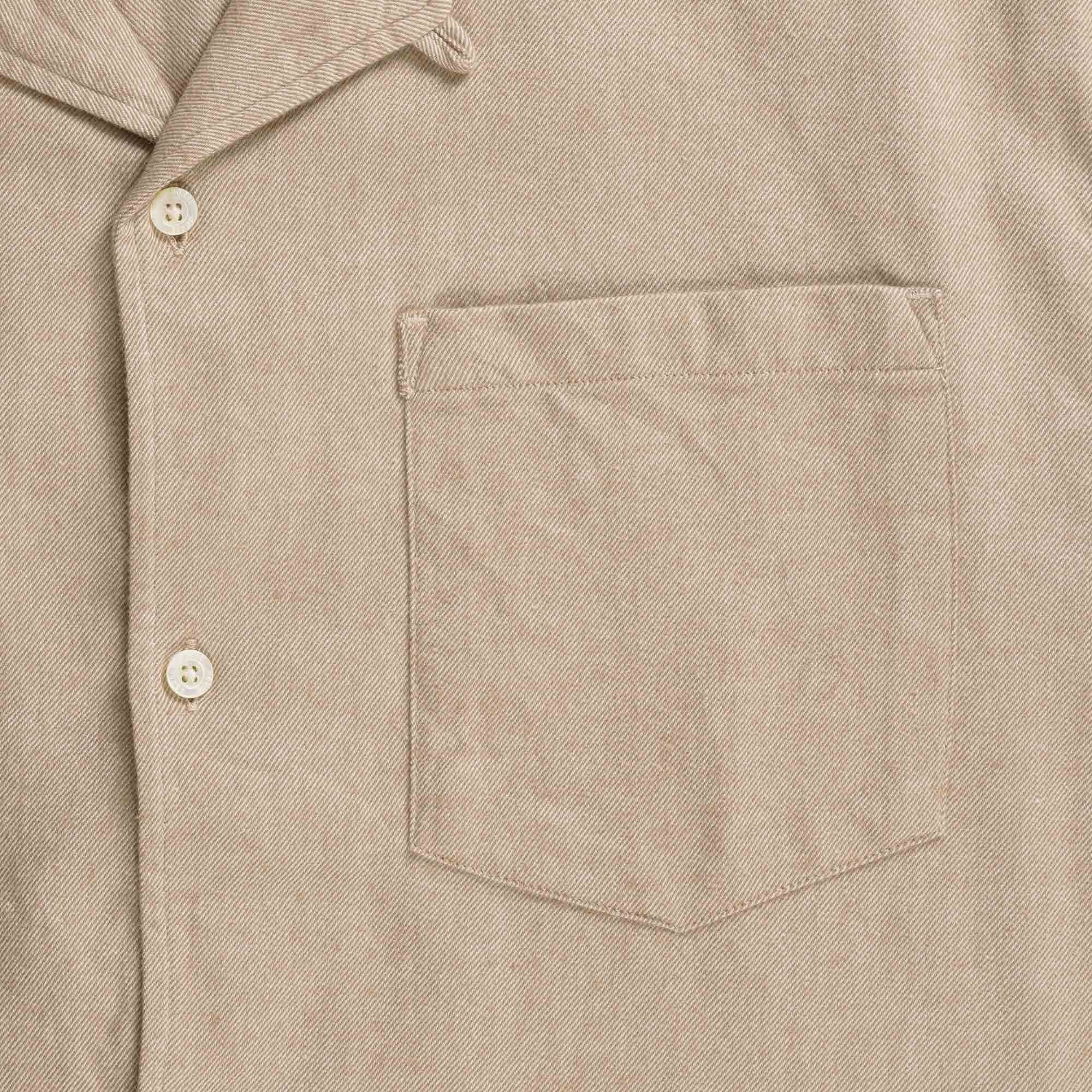 Norse Projects Carsten Organic Flannel Shirt - Khaki
