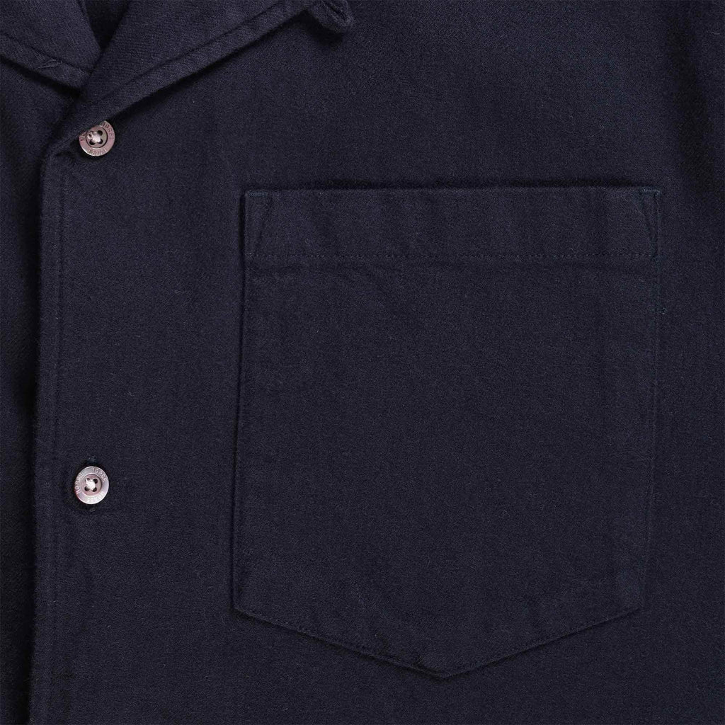 Norse Projects Carsten Organic Flannel Shirt - Dark Navy