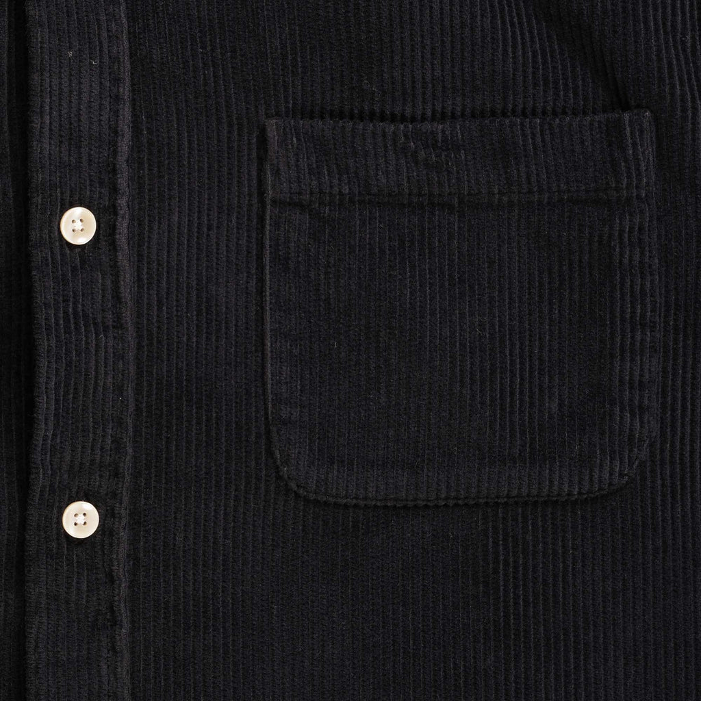 Portuguese Flannel Lobo Corduroy Shirt - Black