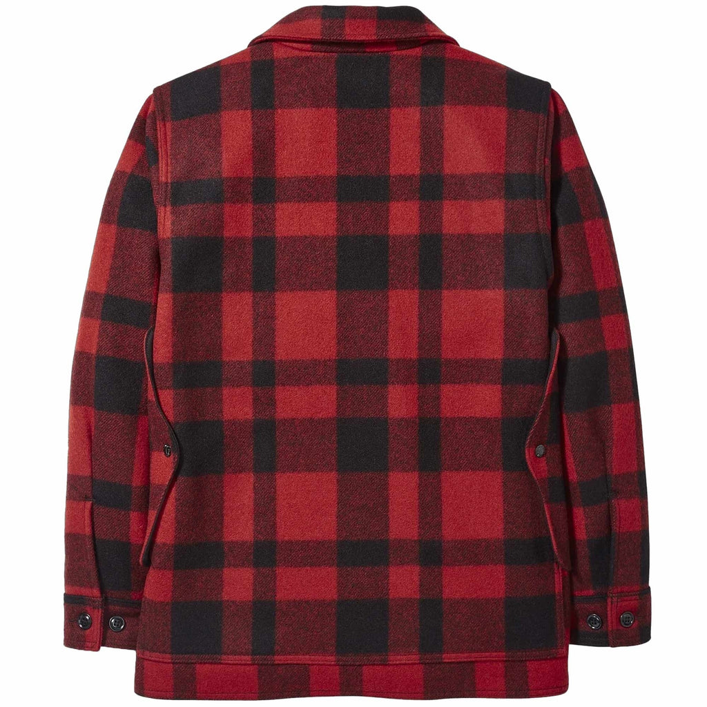 Filson Plaid Mackinaw Cruiser Jacket - Red & Black