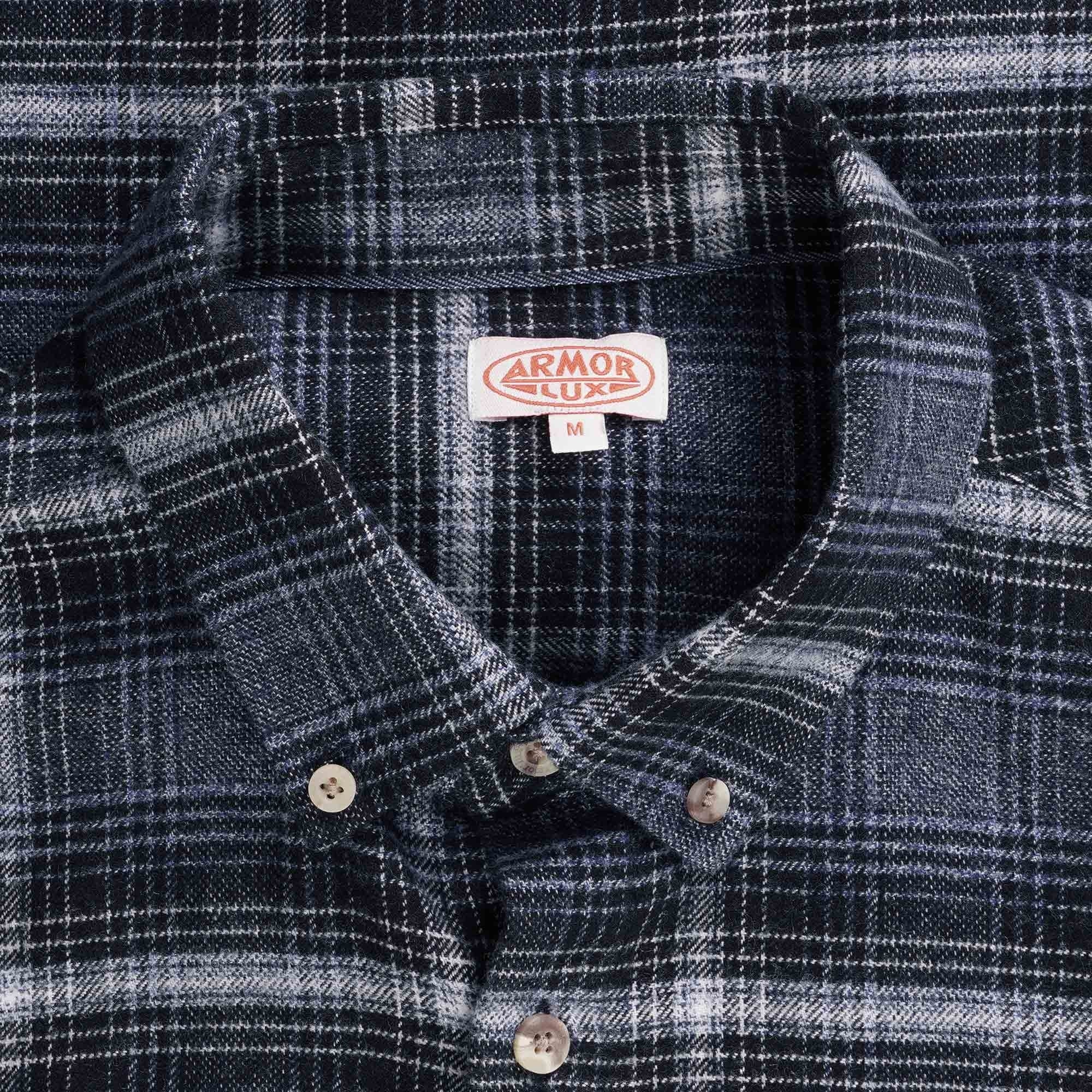 Armor Lux Checked Overshirt - Tartan Navy