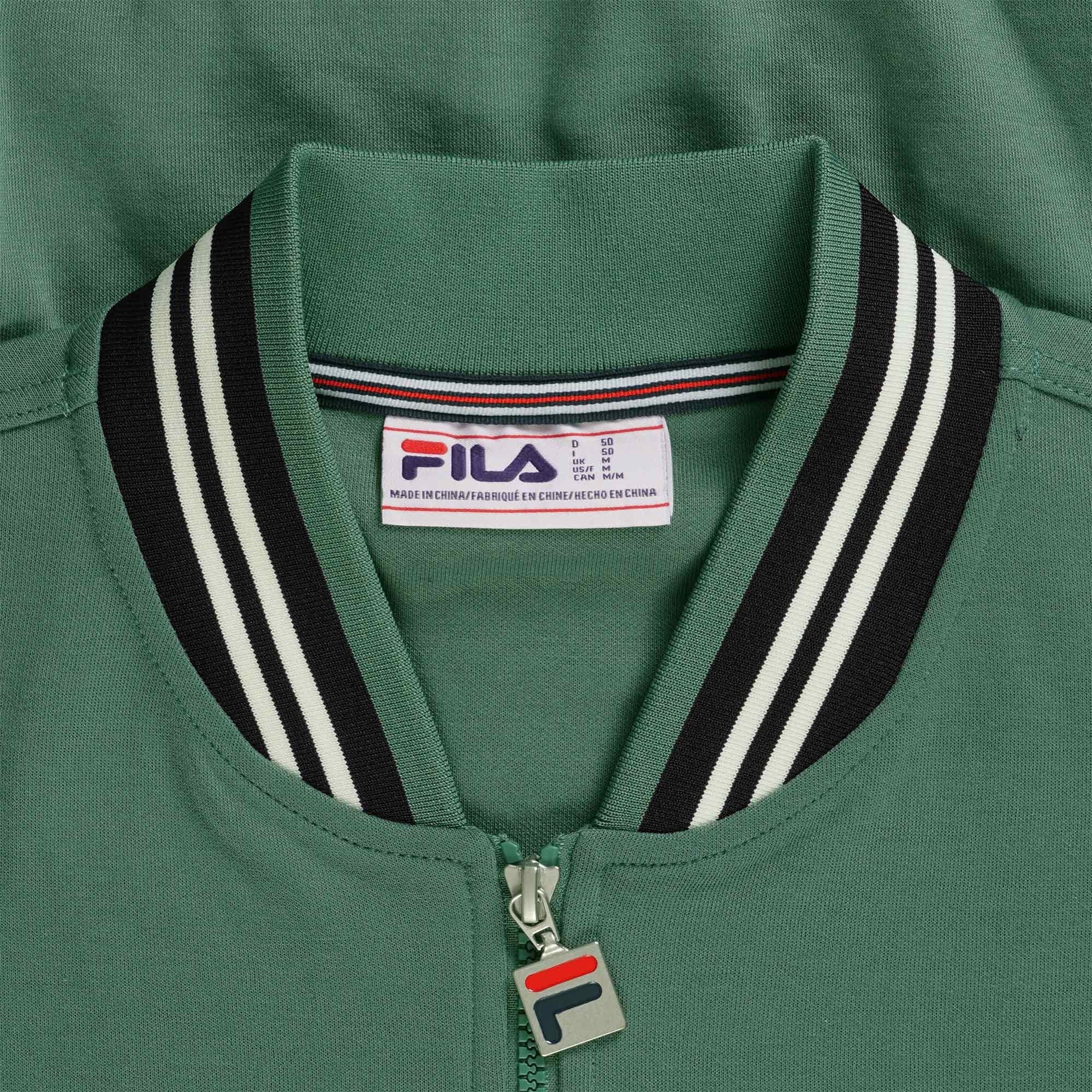 Fila Vintage Settanta Baseball Track Jacket - Dark Forest