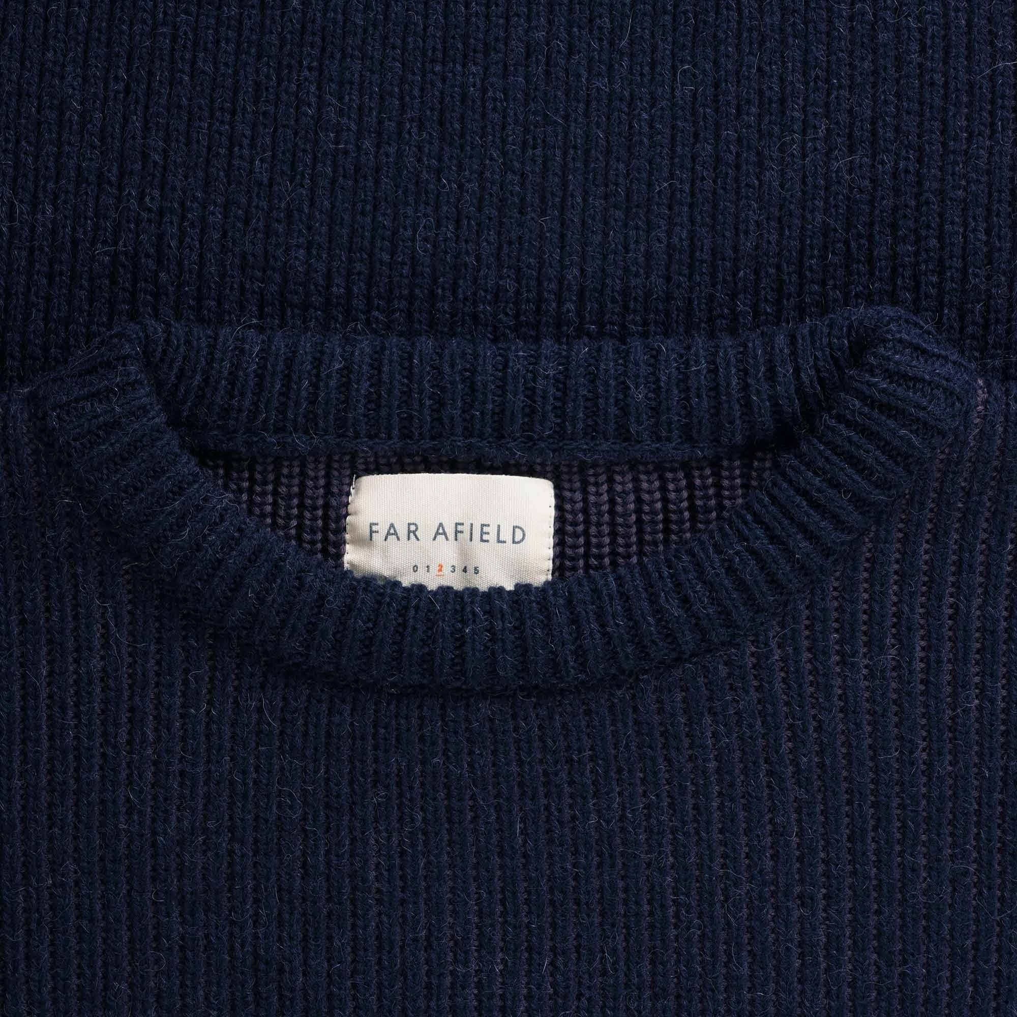Far Afield Hamish Contrast Ribbed Knit - Purple