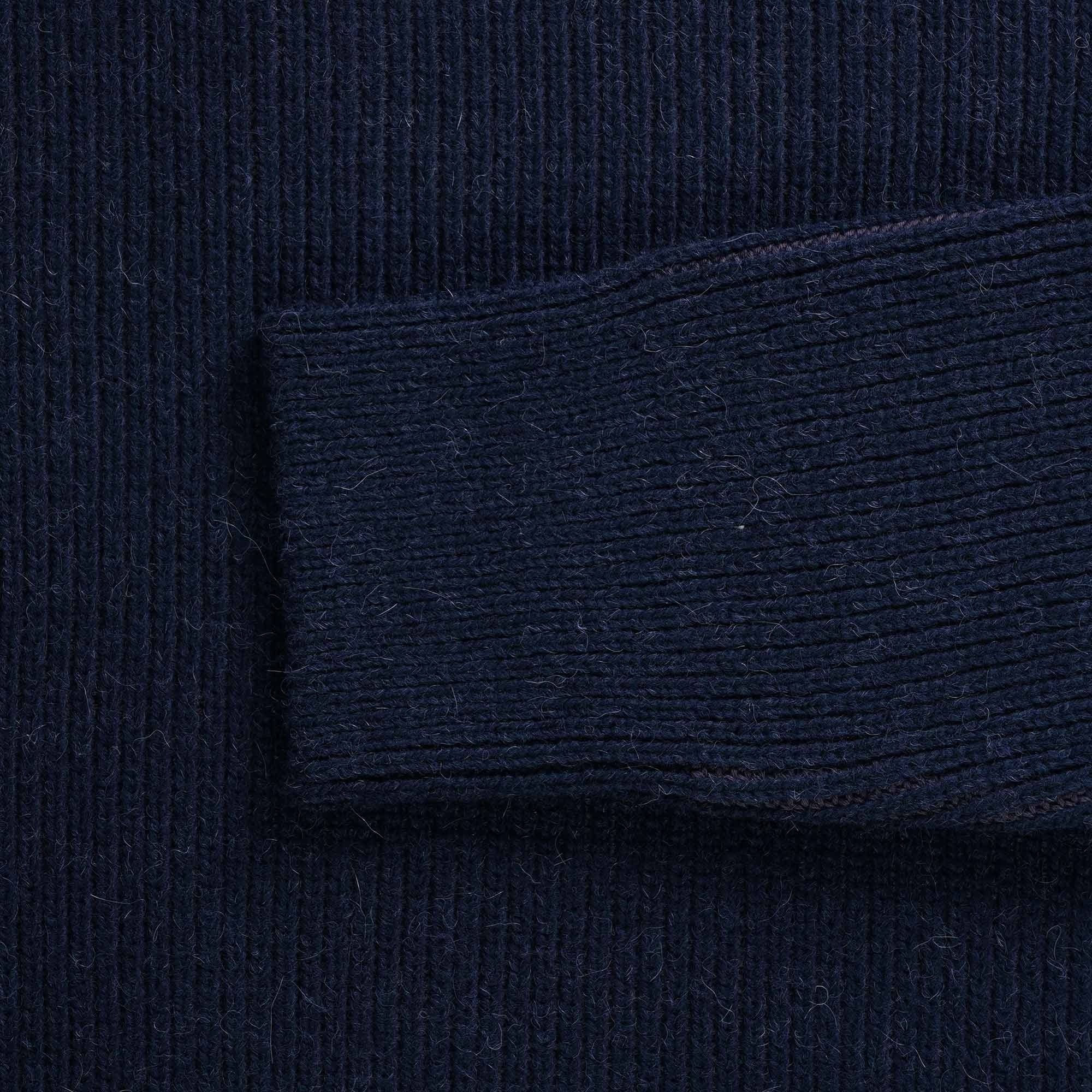 Far Afield Hamish Contrast Ribbed Knit - Purple