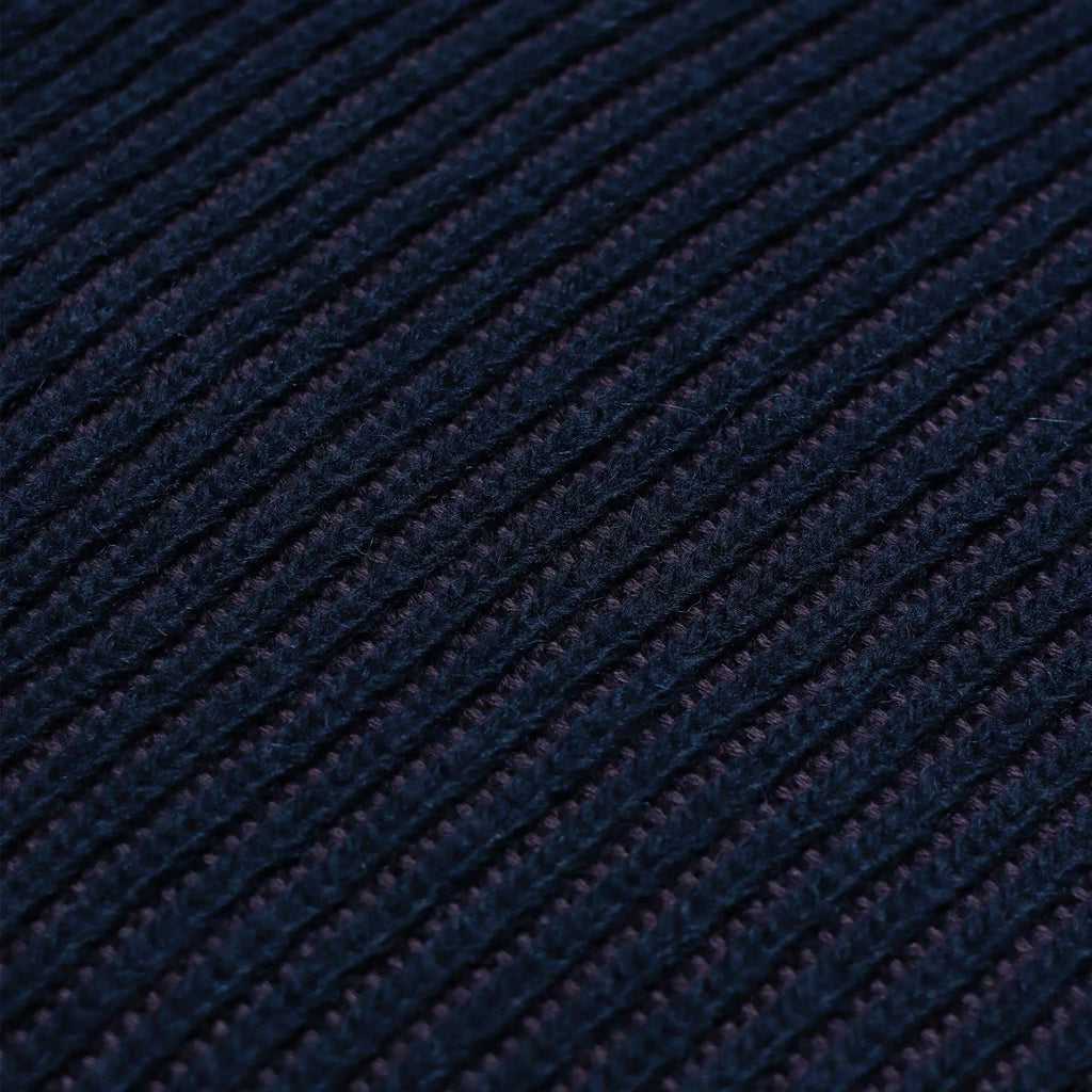 Far Afield Hamish Contrast Ribbed Knit - Purple