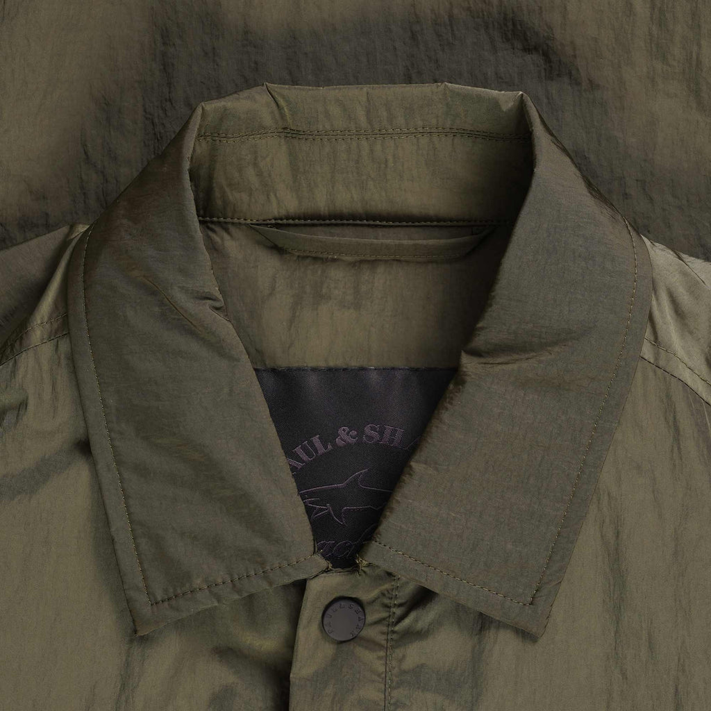 Paul and Shark Save The Sea Shacket - Olive