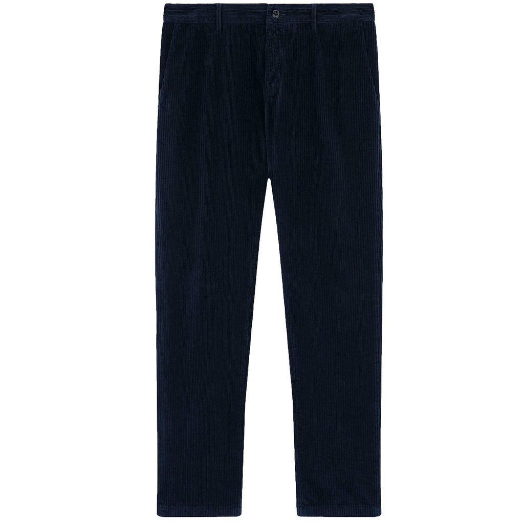 Paul and Shark Stretch Velvet Chino Trousers - Navy Blue