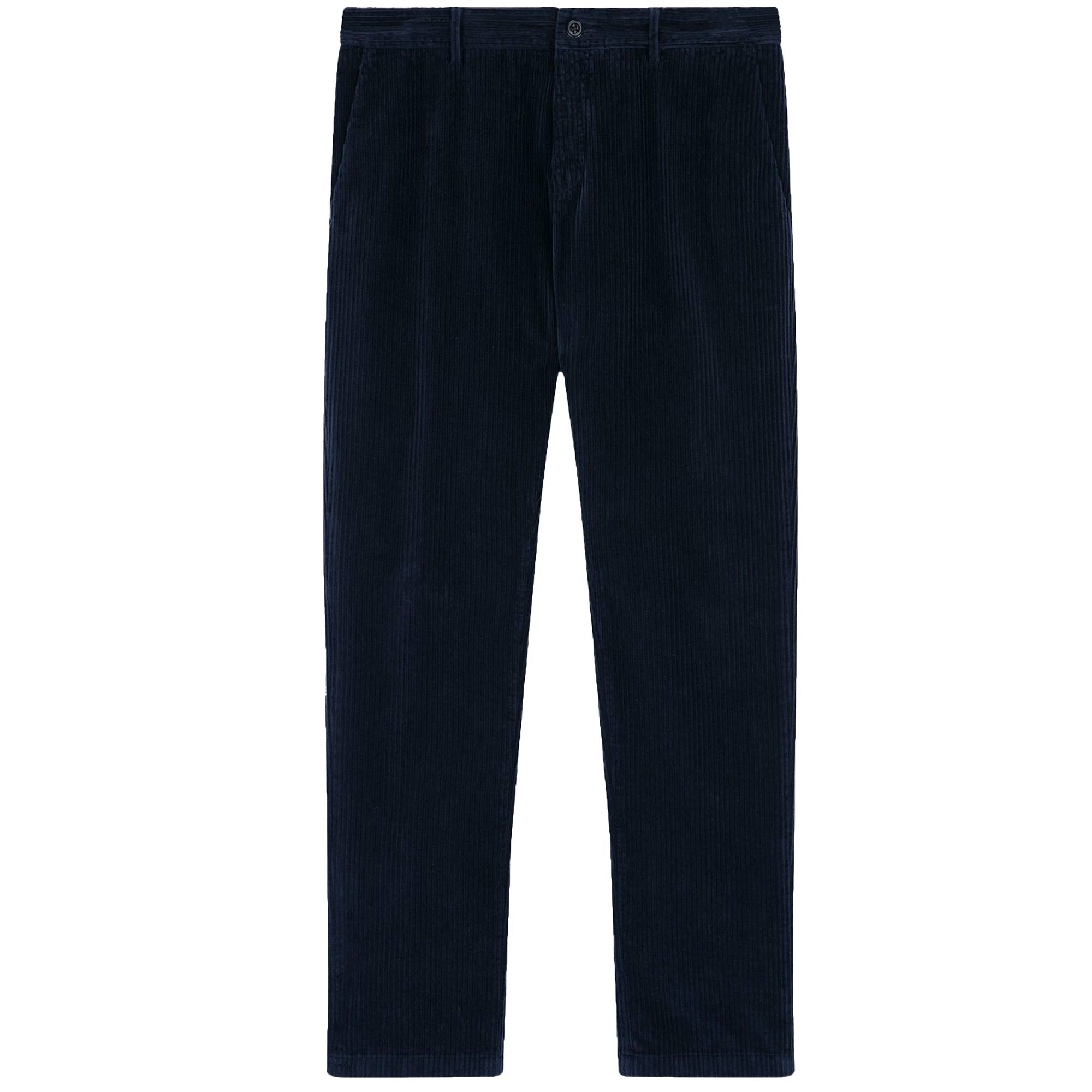 Paul and Shark Stretch Velvet Chino Trousers - Navy Blue