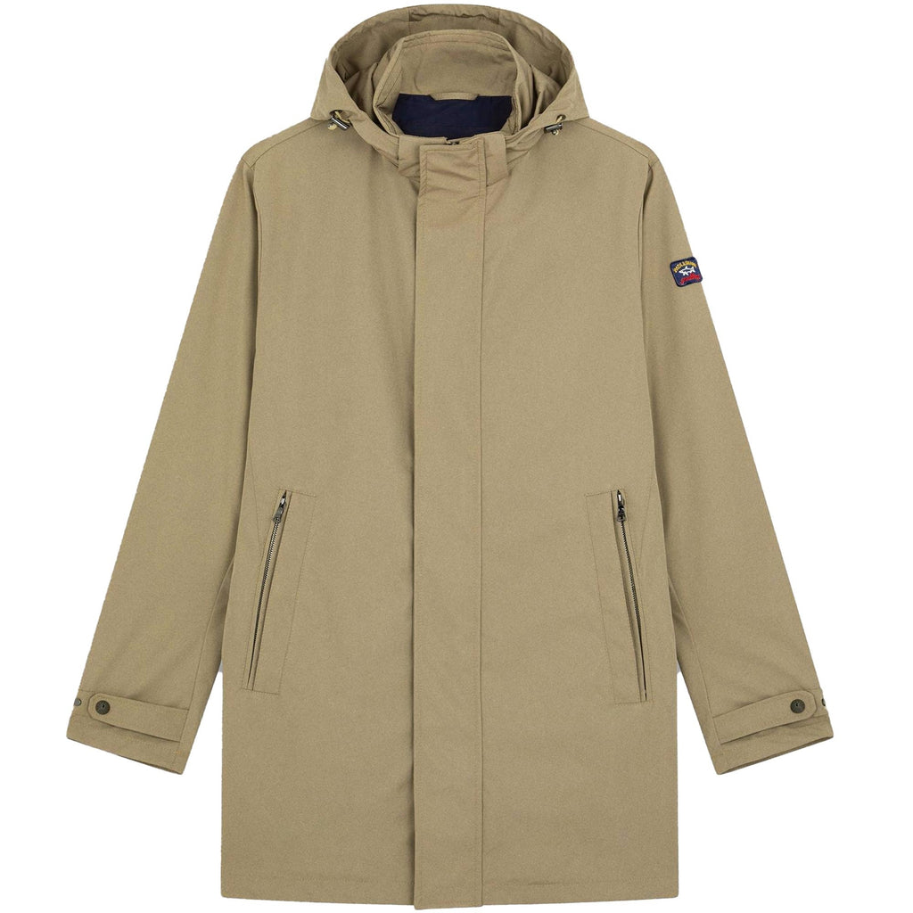 Paul and Shark Water Resistant Car Coat - Beige