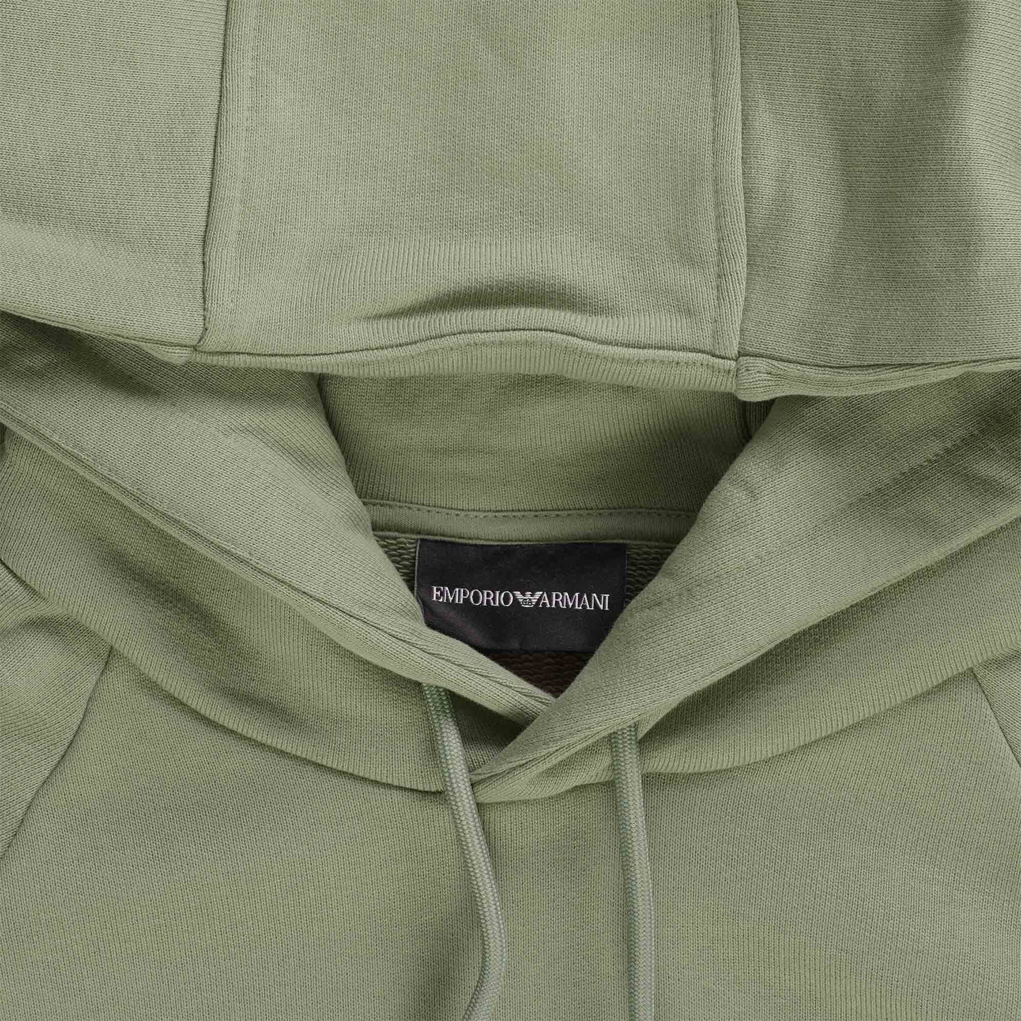 Emporio Armani Logo Hoodie - Sage