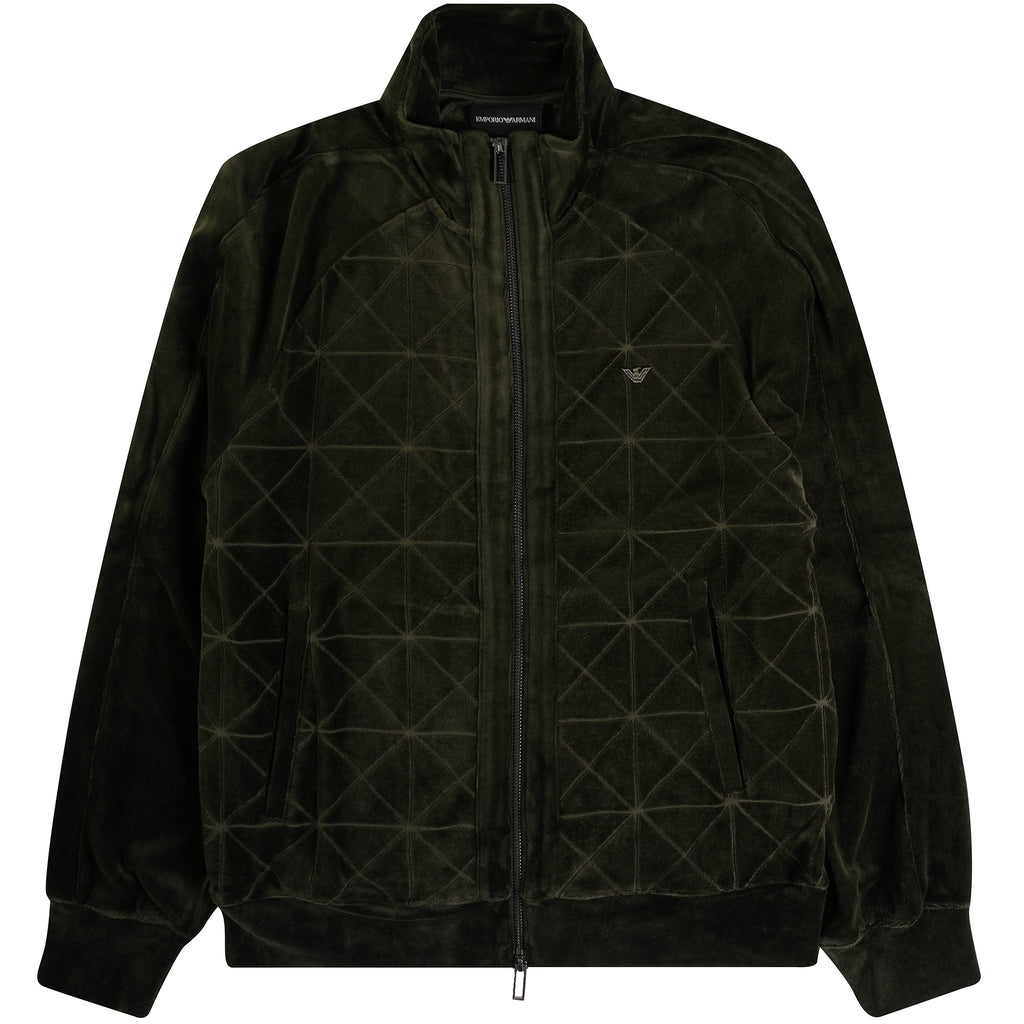 Emporio Armani Zip Up Sweatshirt - Green