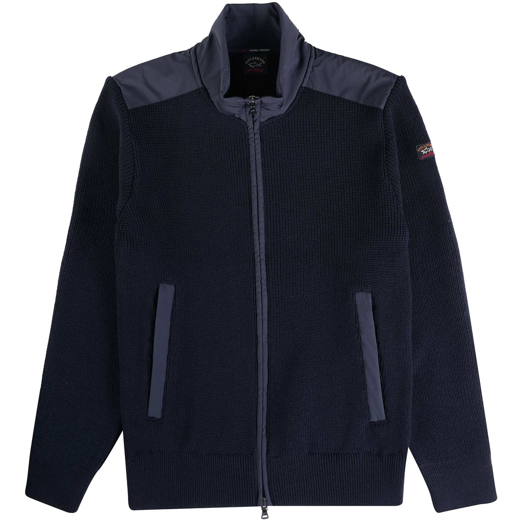 Paul and Shark Full Zip Sailor Cardigan - Navy
