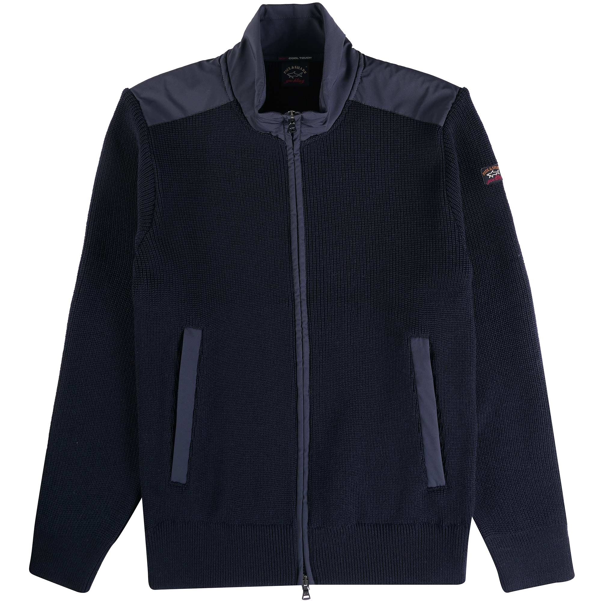 Paul and Shark Full Zip Sailor Cardigan - Navy