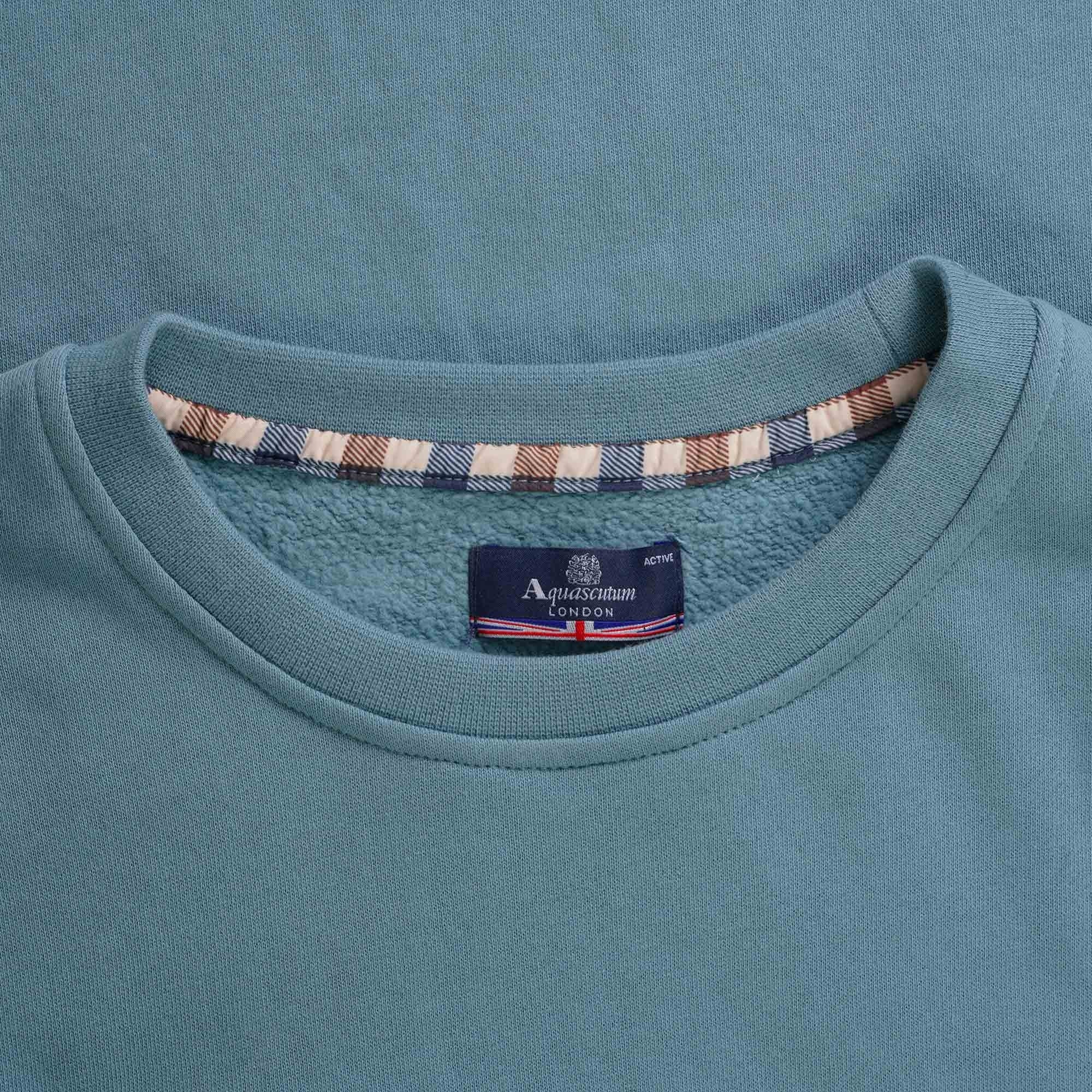 Aquascutum Large Logo Sweatshirt - Avio