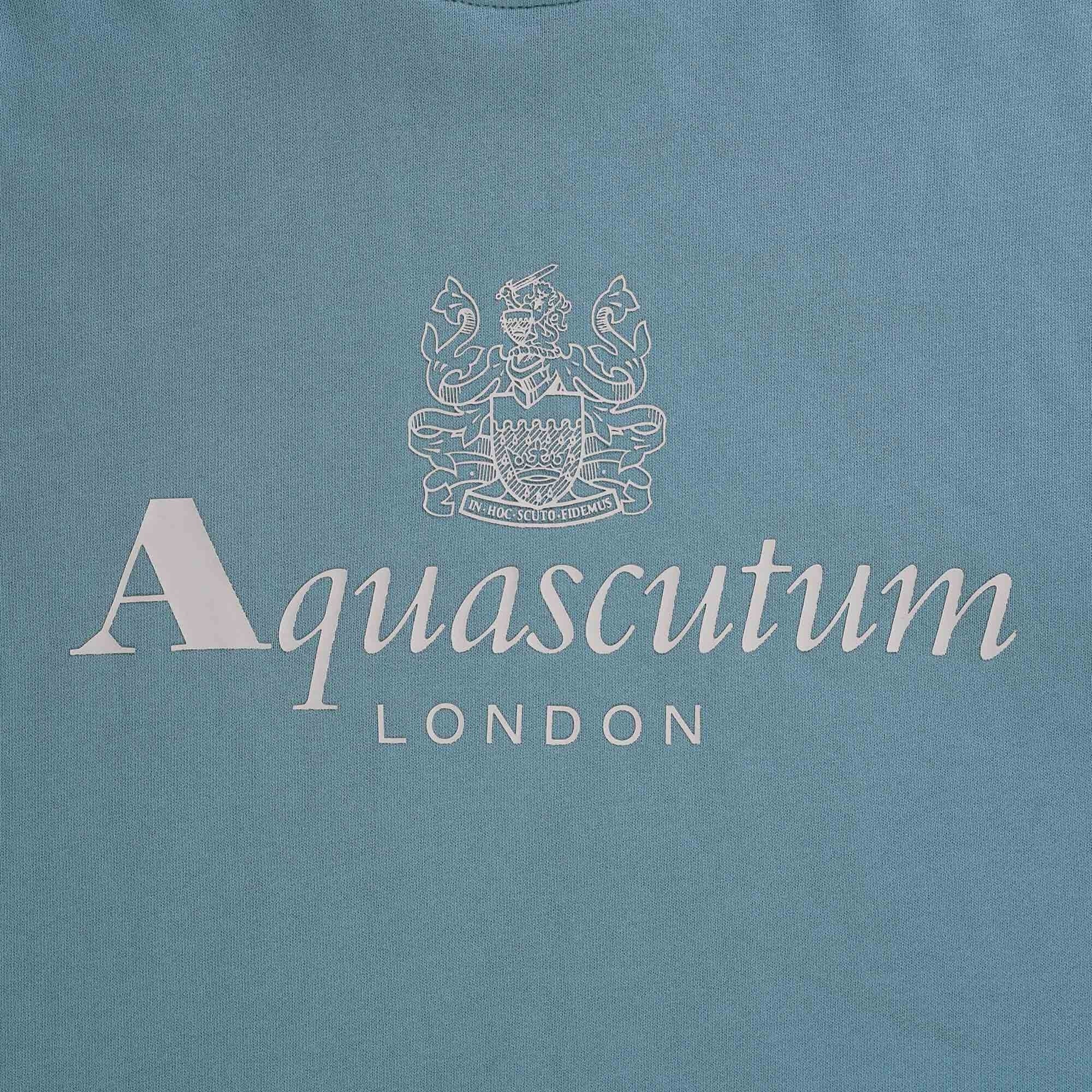 Aquascutum Large Logo Sweatshirt - Avio