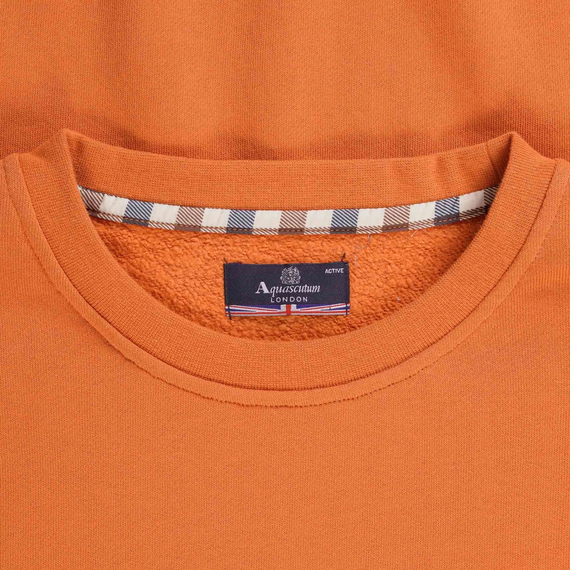 Aquascutum Large Logo Sweatshirt - Rust