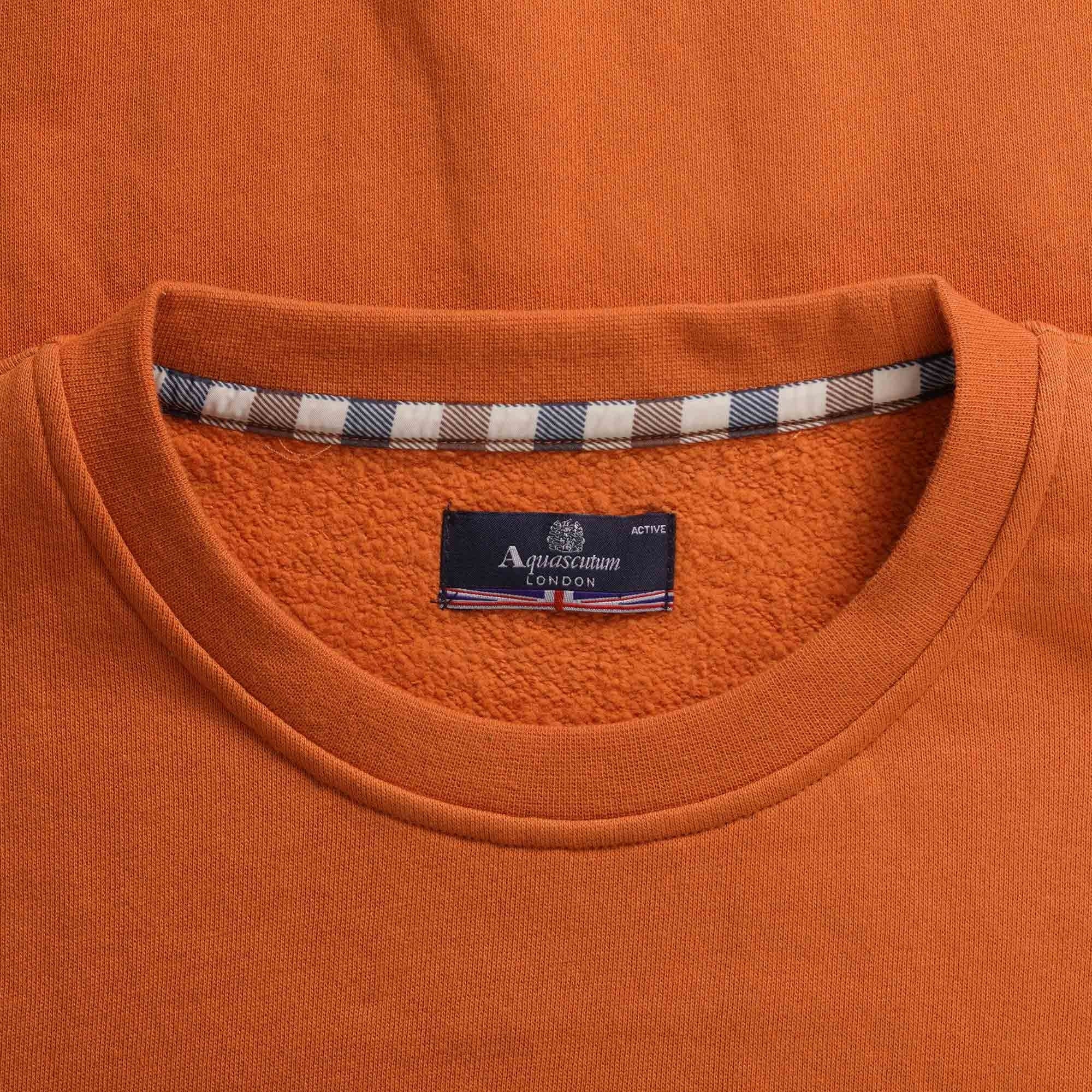 Aquascutum Small Logo Sweatshirt - Rust
