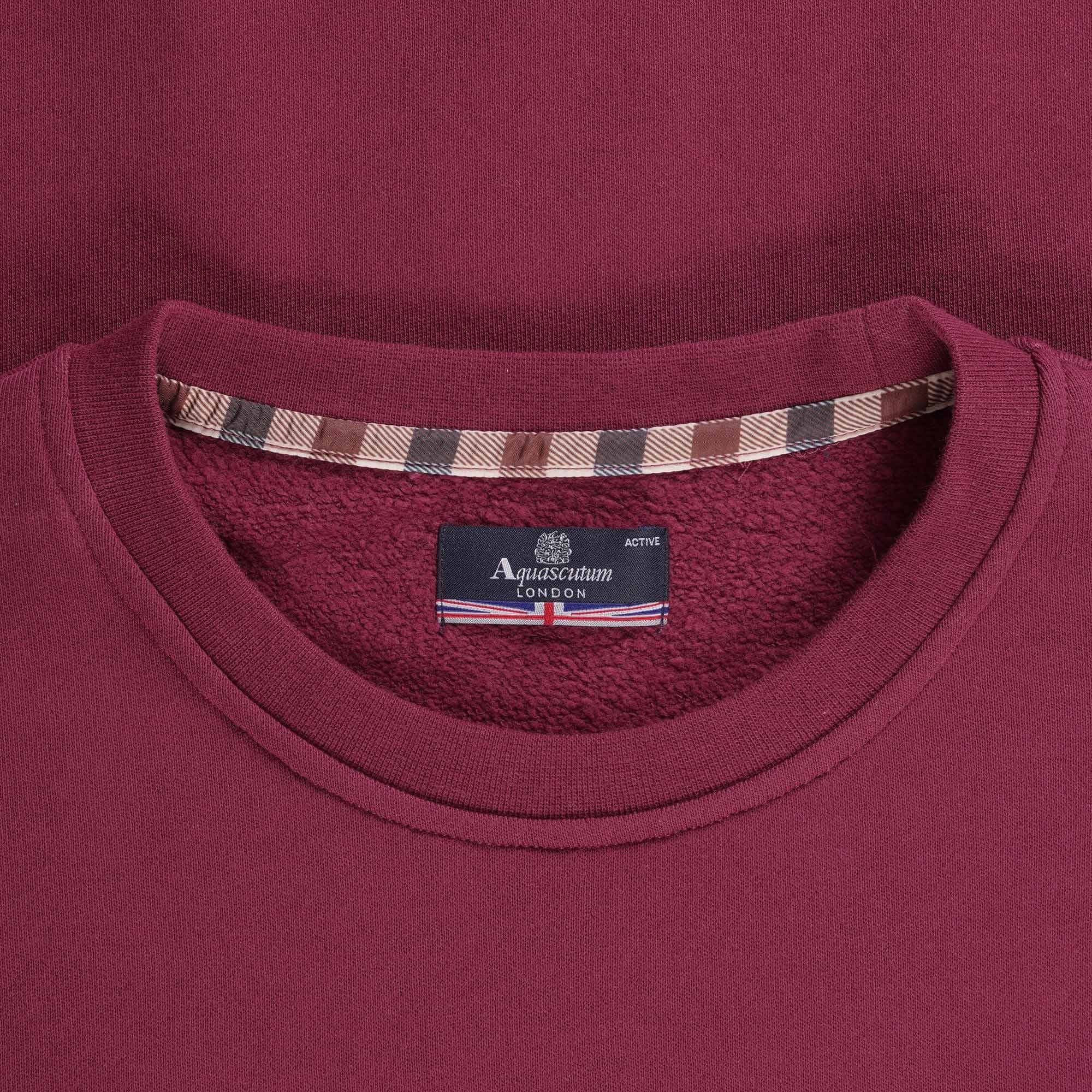 Aquascutum Small Logo Sweatshirt - Cordovan