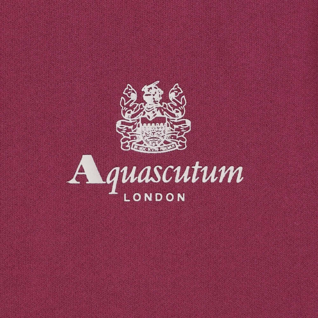 Aquascutum Small Logo Sweatshirt - Cordovan