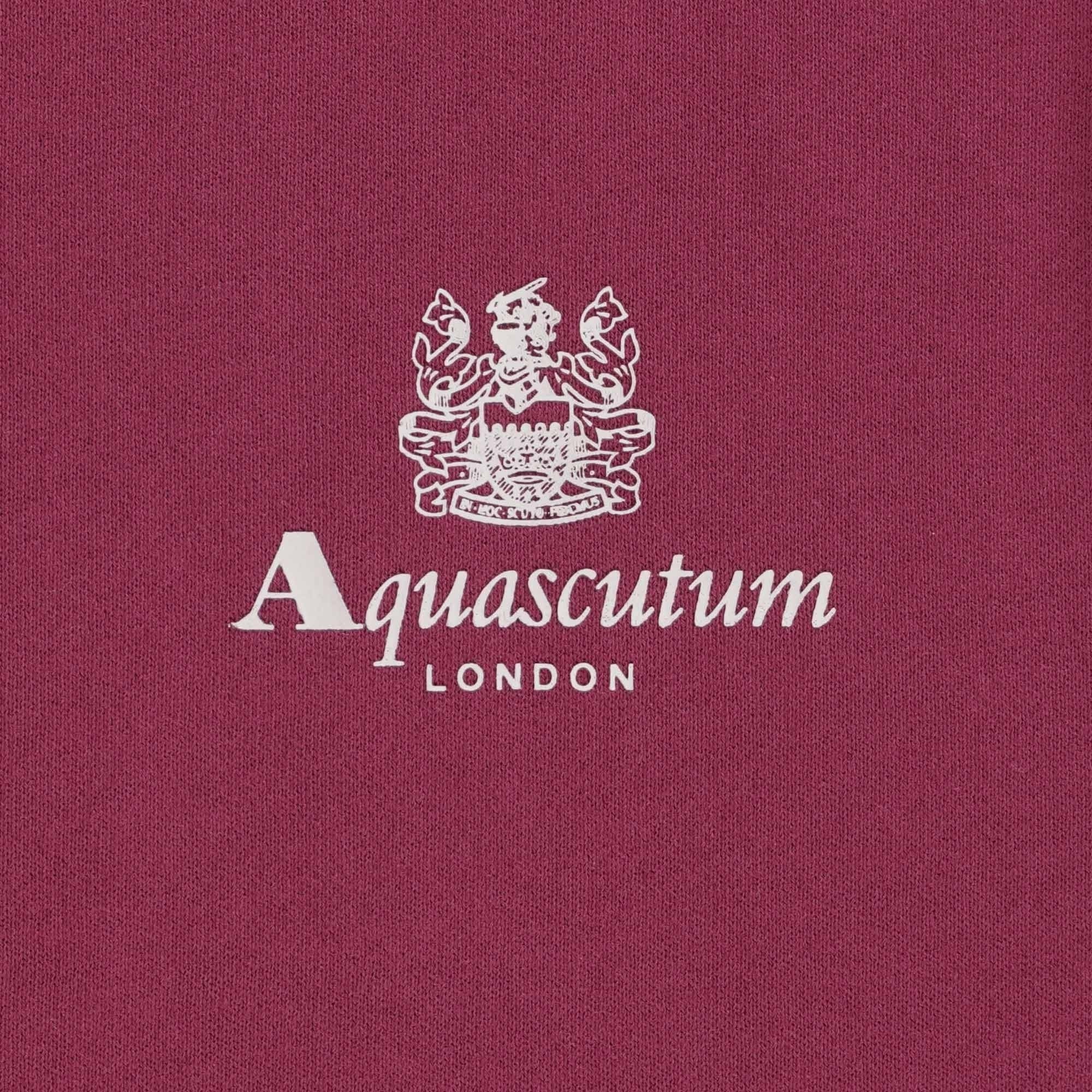 Aquascutum Small Logo Sweatshirt - Cordovan