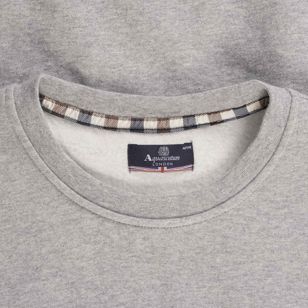 Aquascutum Small Logo Sweatshirt - Grey Mel