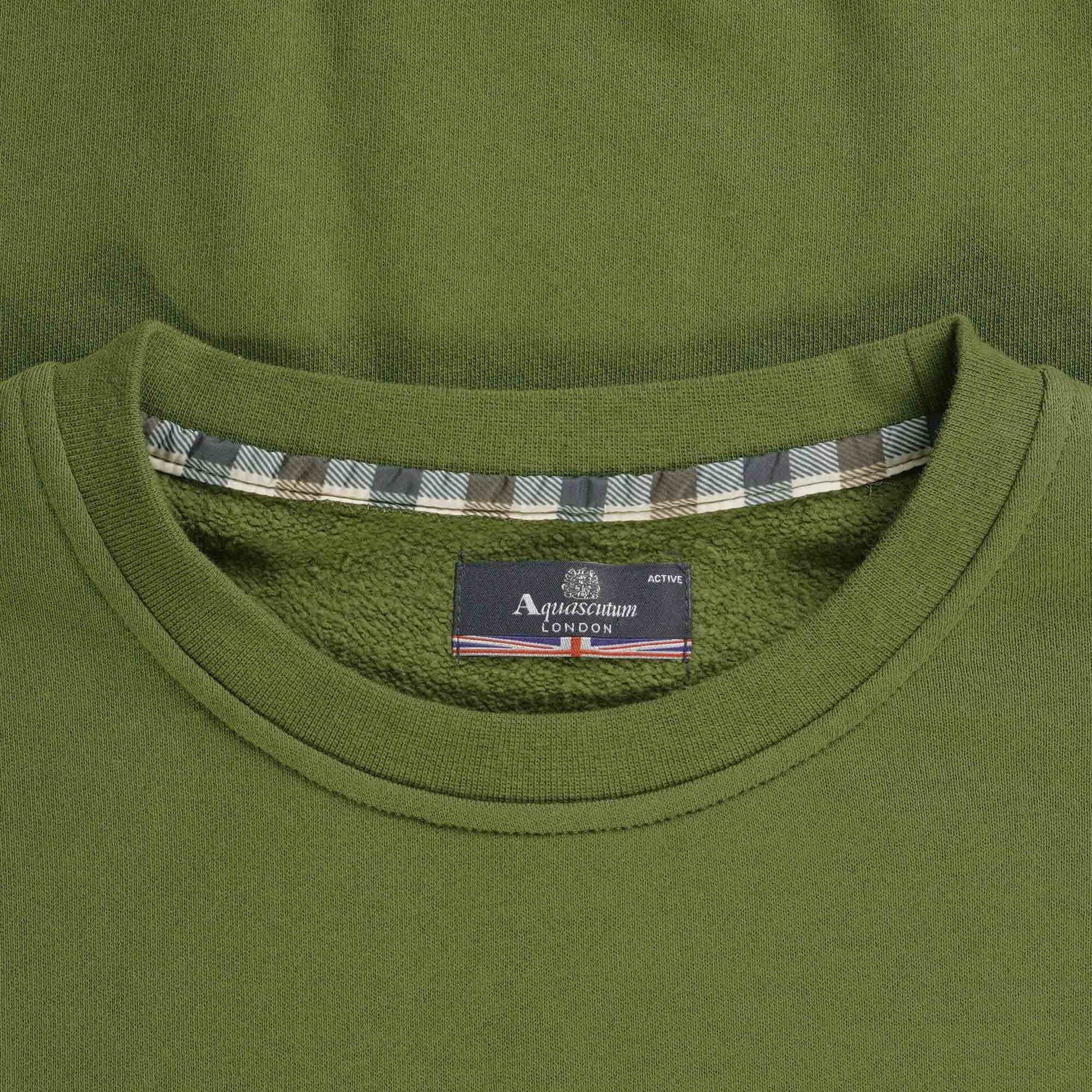 Aquascutum Small Logo Sweatshirt - Army Green