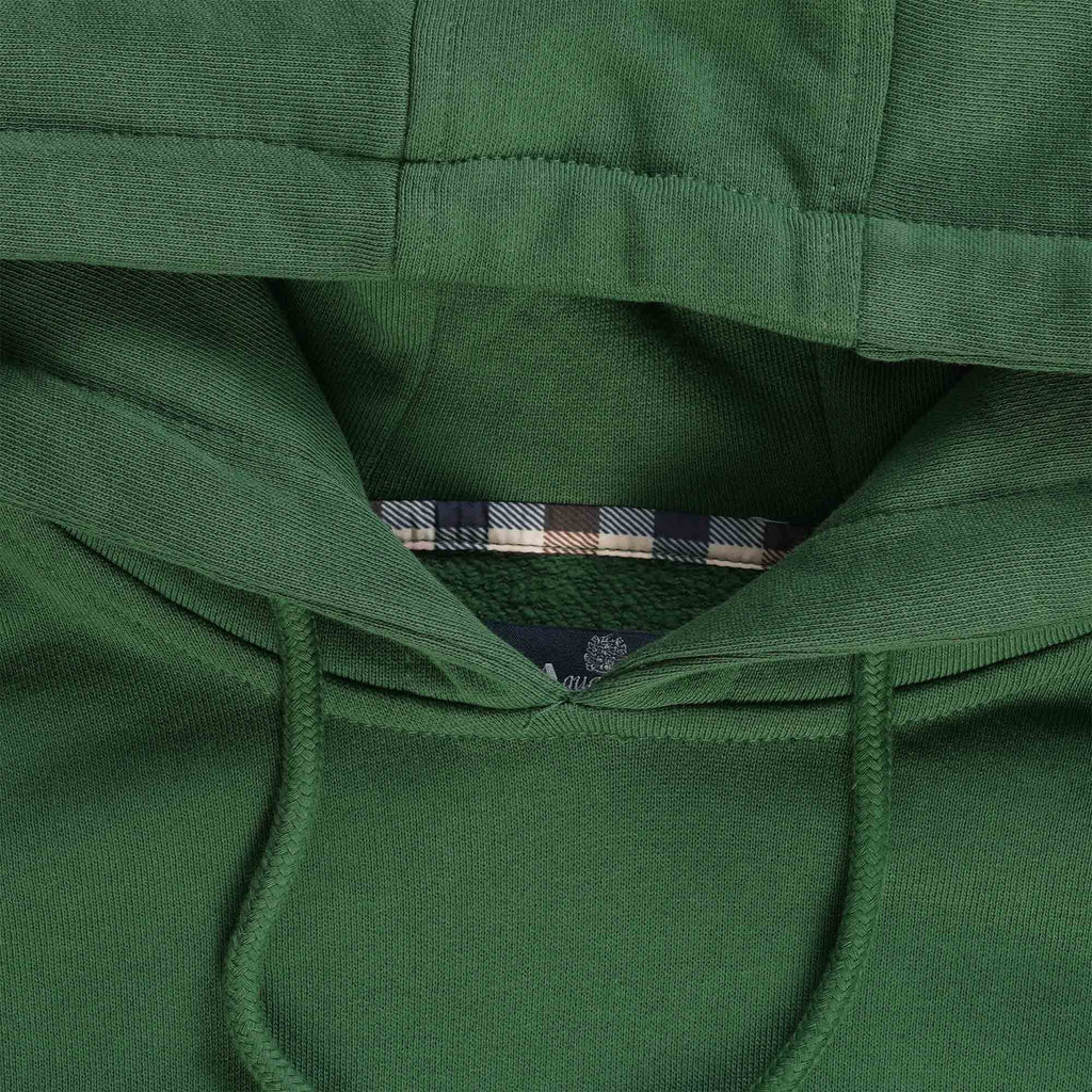 Aquascutum Small Logo Hoodie - Hunter Green