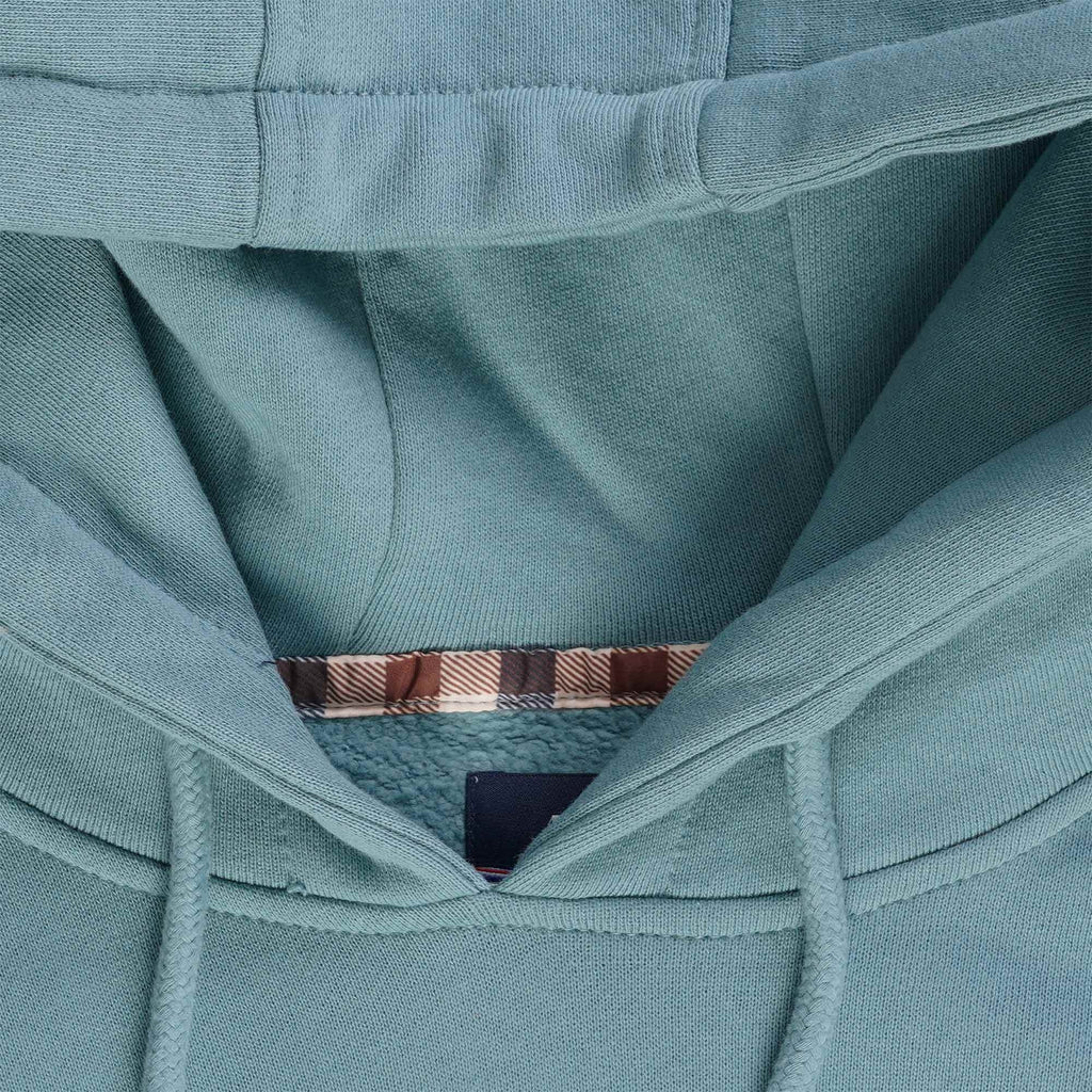 Aquascutum Small Logo Hoodie - Avio