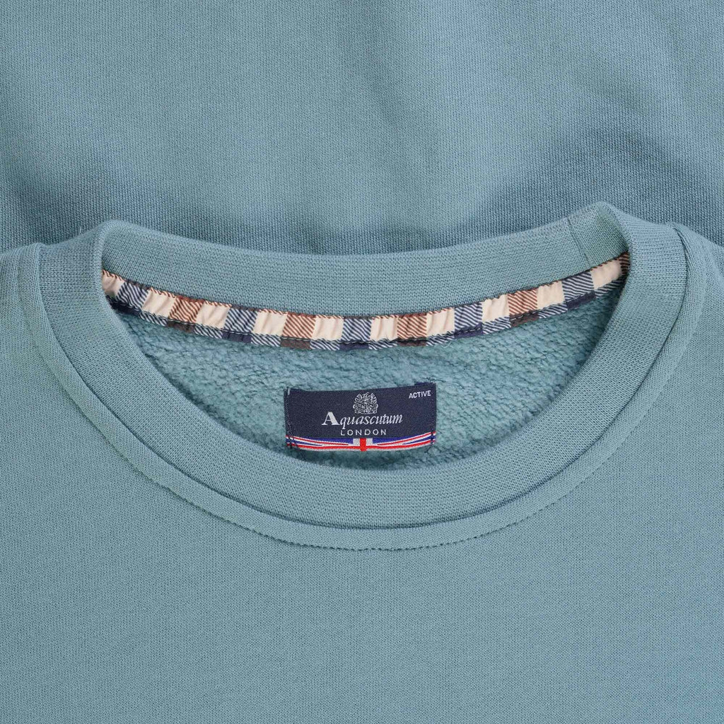 Aquascutum Small Logo Sweatshirt - Avio