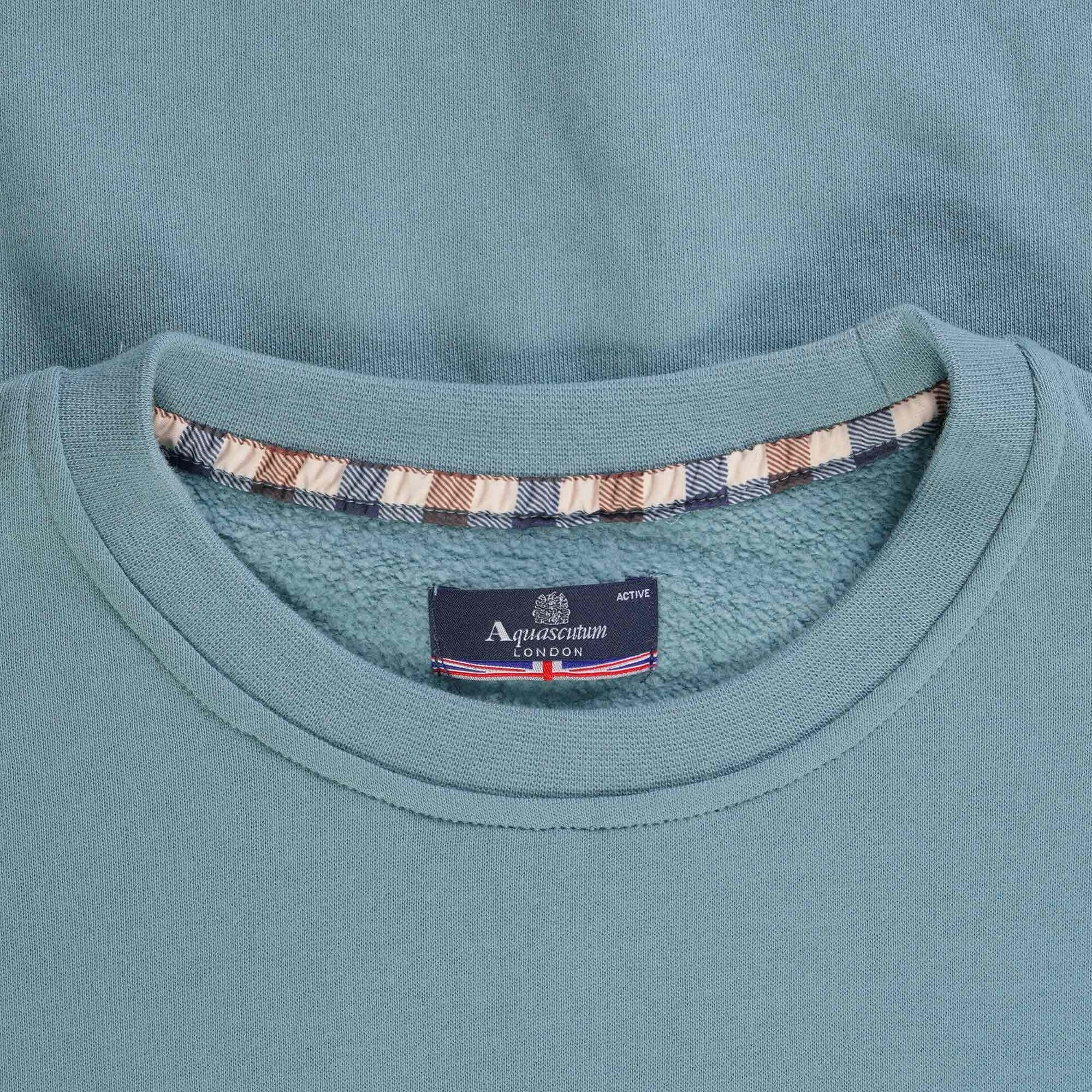 Aquascutum Small Logo Sweatshirt - Avio