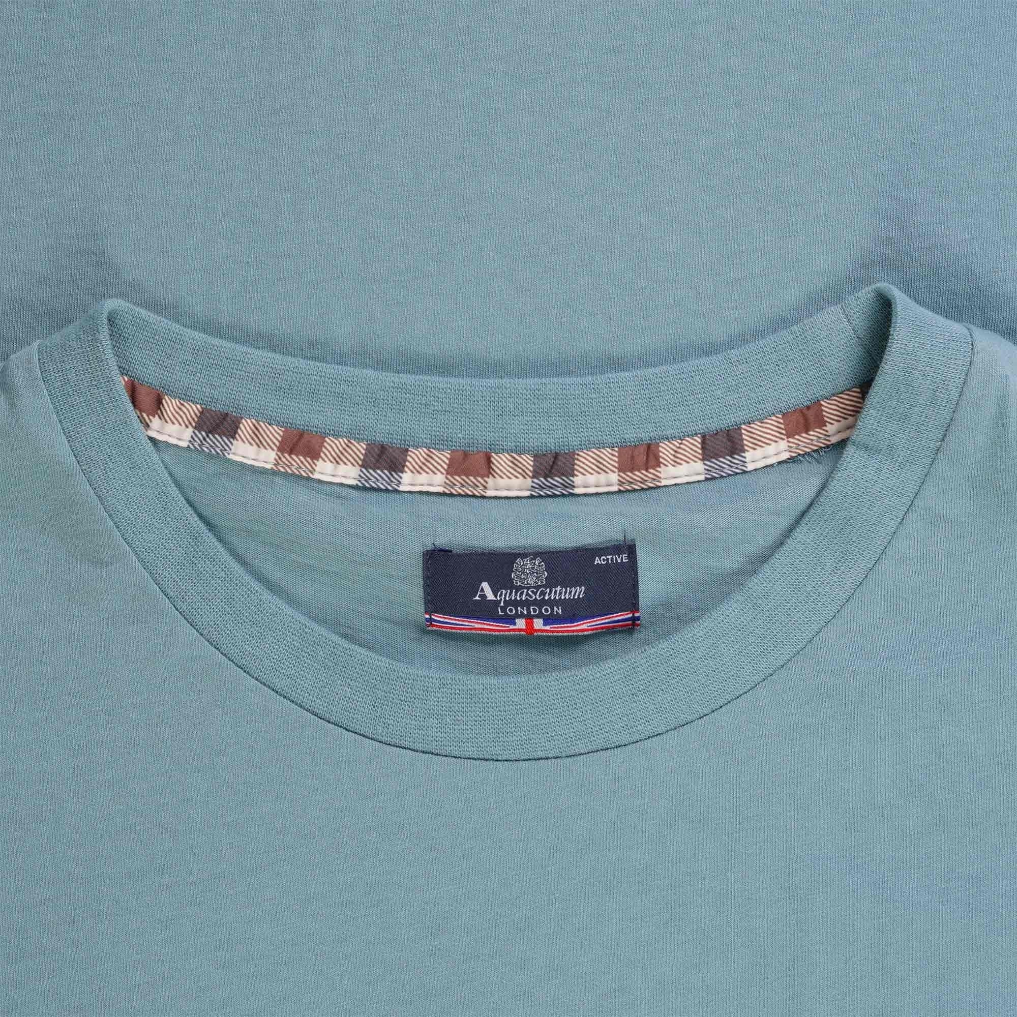 Aquascutum Large Logo T-Shirt - Avio