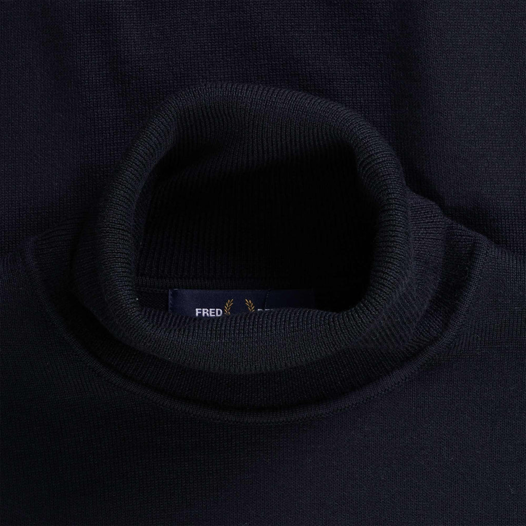 Fred Perry Roll Neck Jumper - Navy