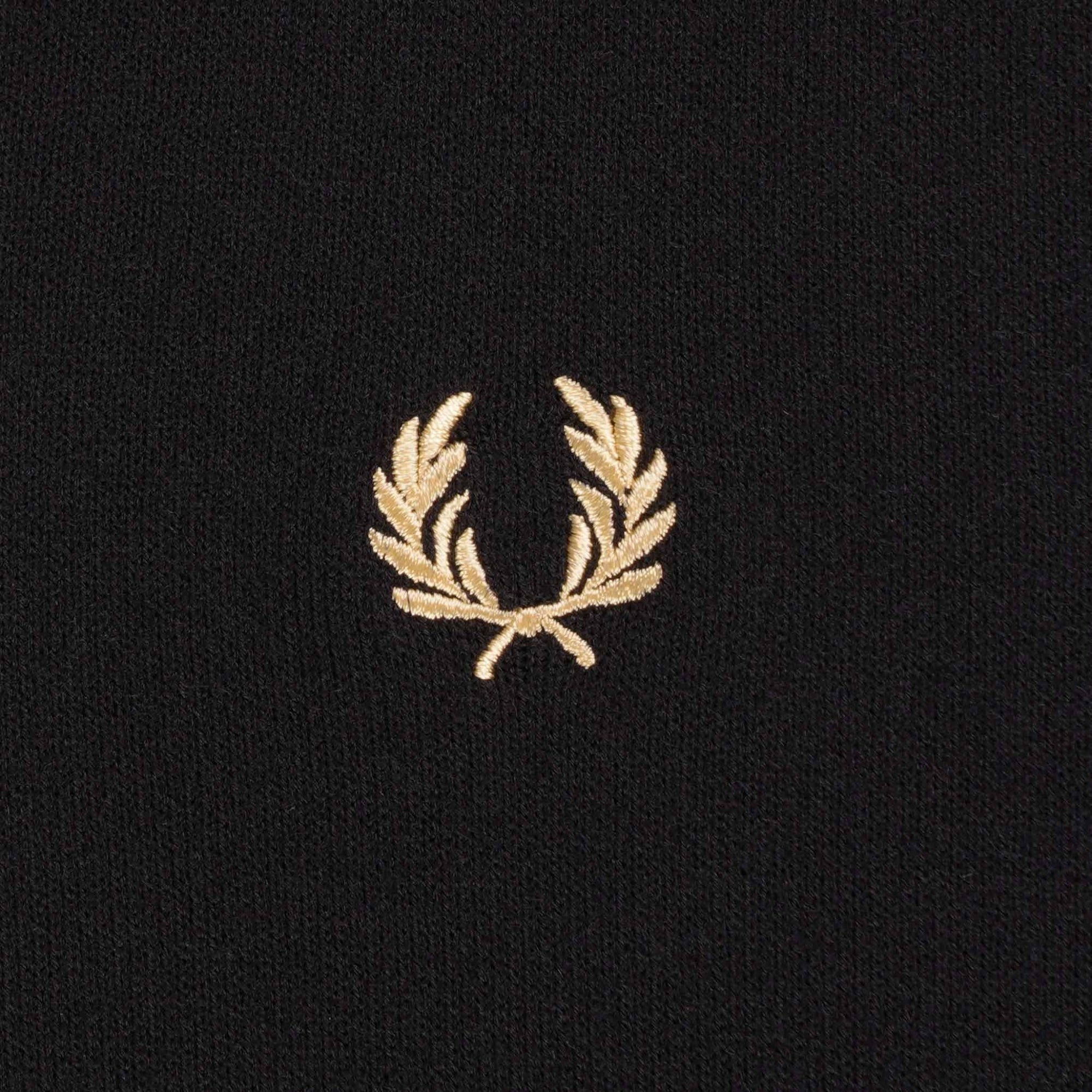 Fred Perry Long Sleeve Knitted Shirt - Black