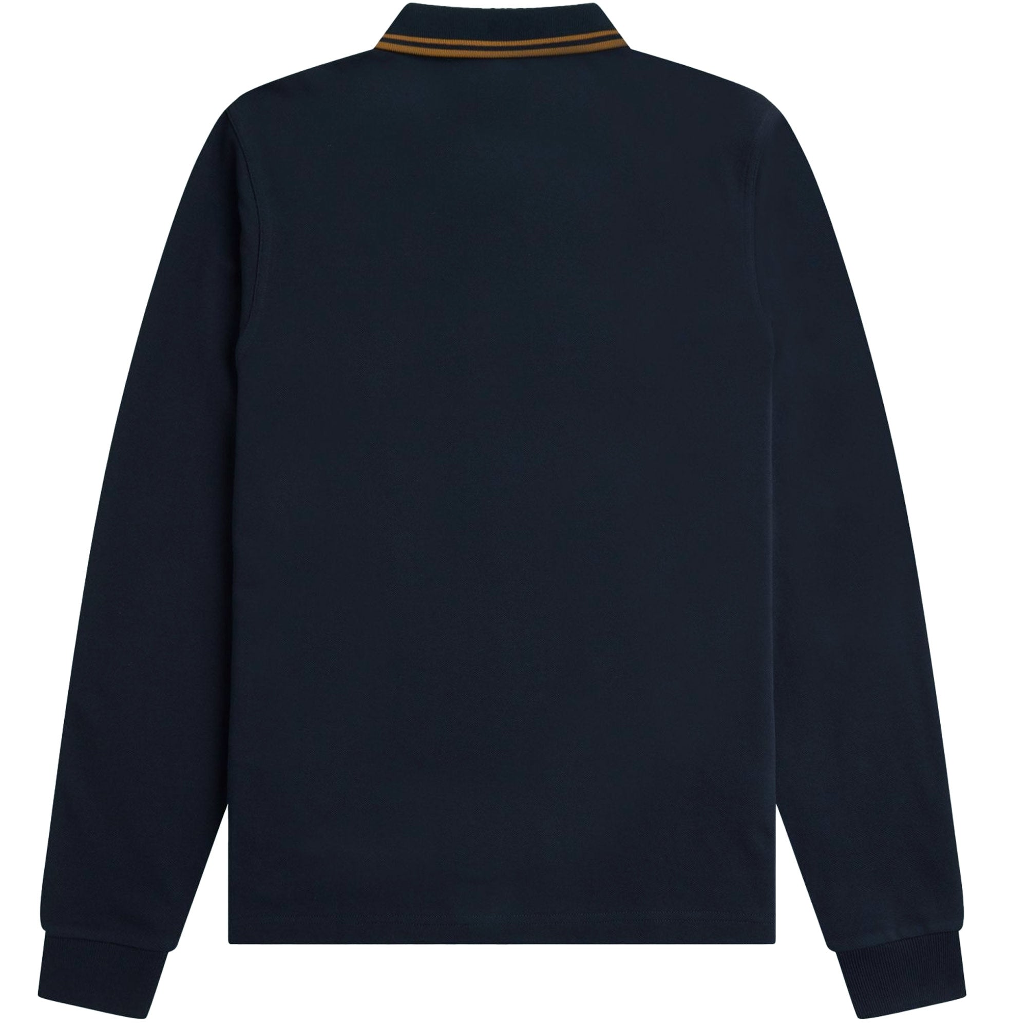 Fred Perry M3636 Long Sleeve Twin Tipped Polo Shirt - Navy