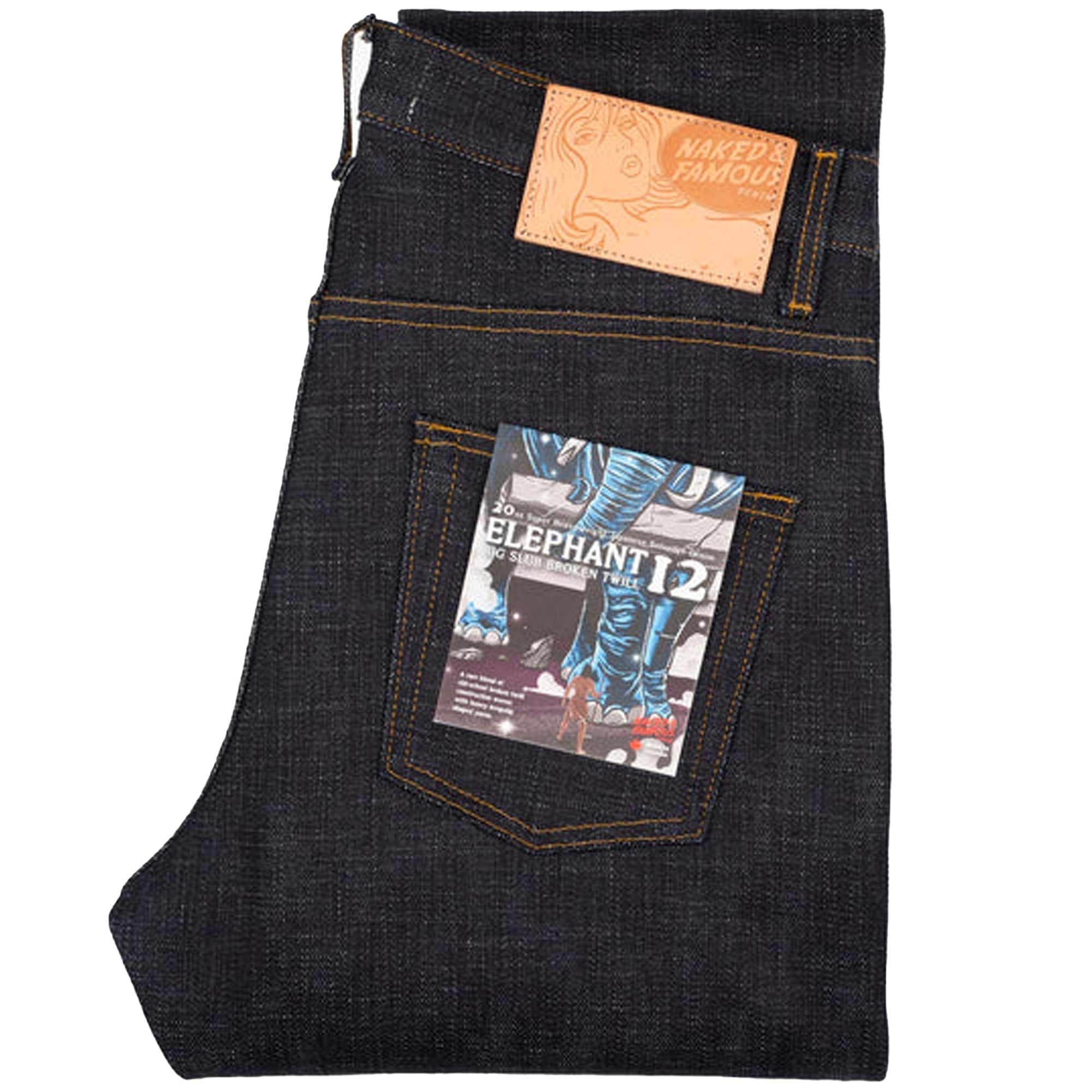 Naked and Famous Denim Weird Guy Elephant 12 - Indigo
