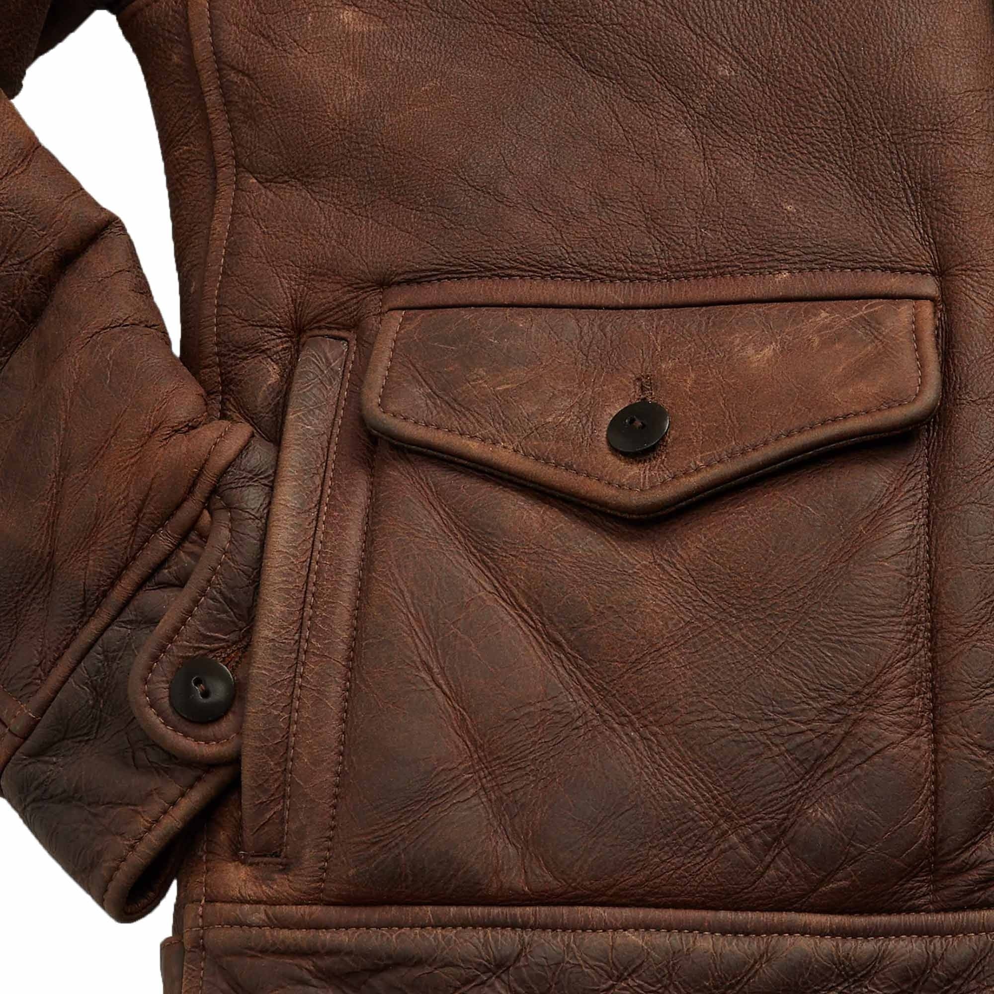 RRL by Ralph Lauren Shearling Jacket - Dark Brown