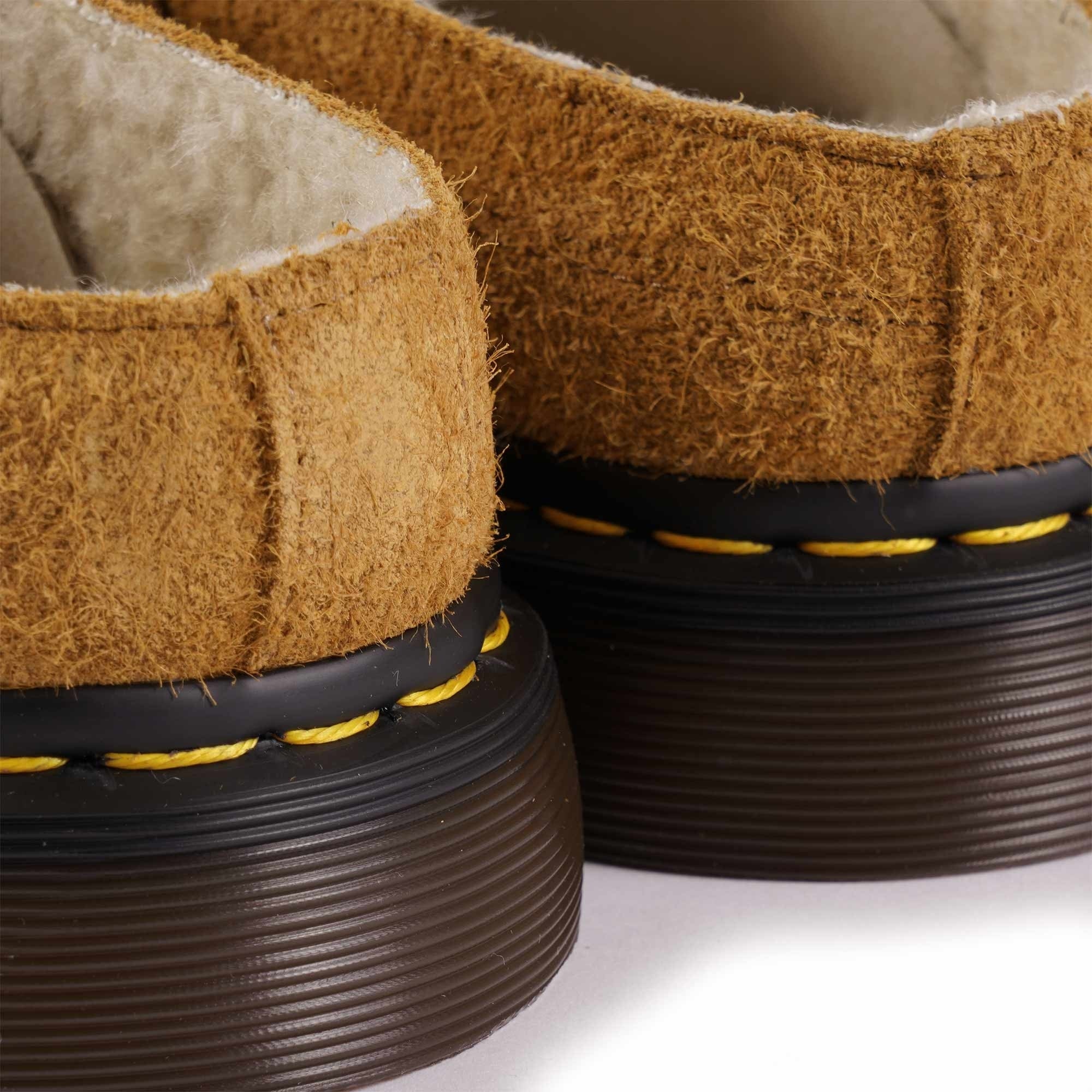 Dr. Martens Isham Long Napped Suede - Pecan Brown