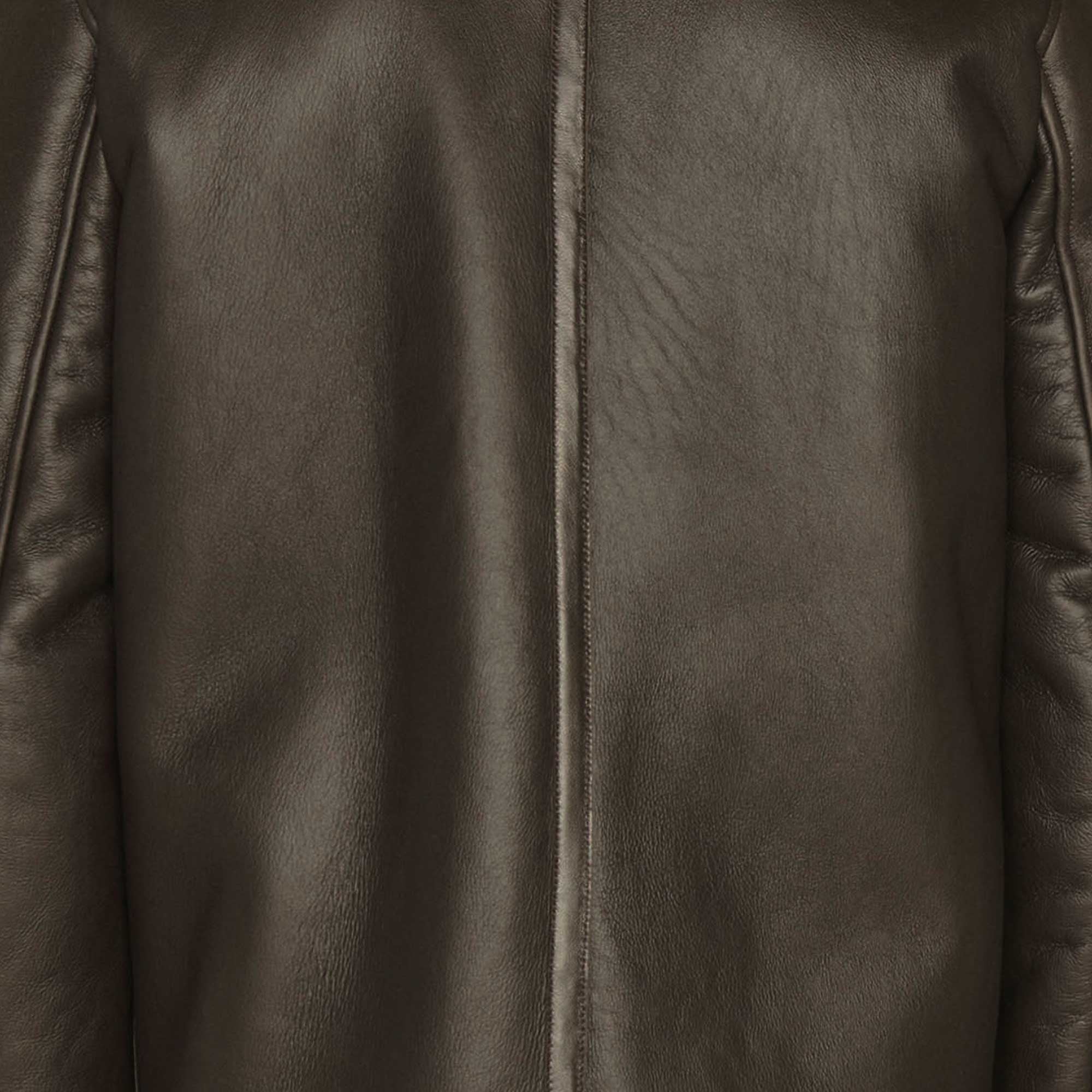 YMC Brainticket MK2 Leather Jacket - Brown