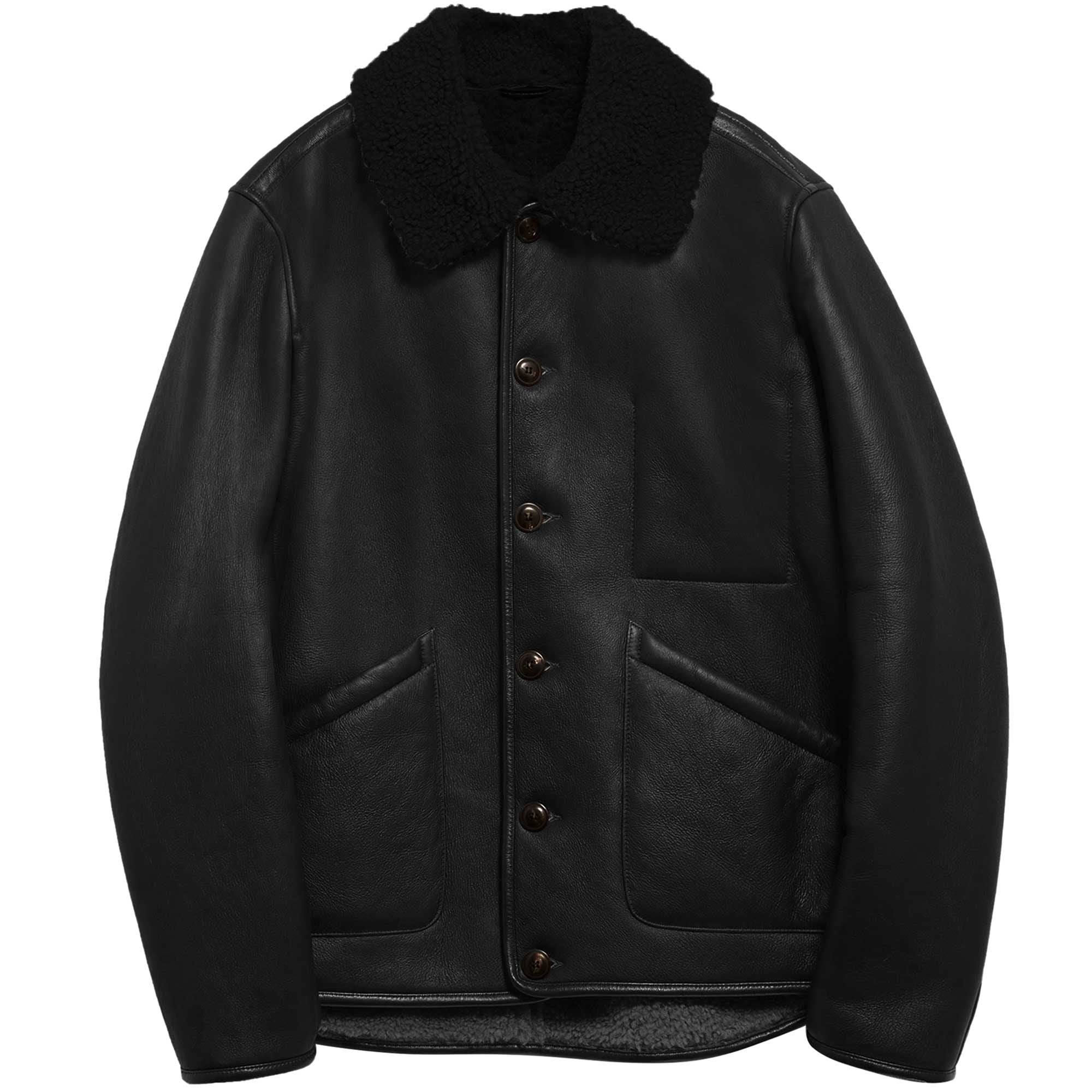 YMC Brainticket MK2 Leather Jacket - Black