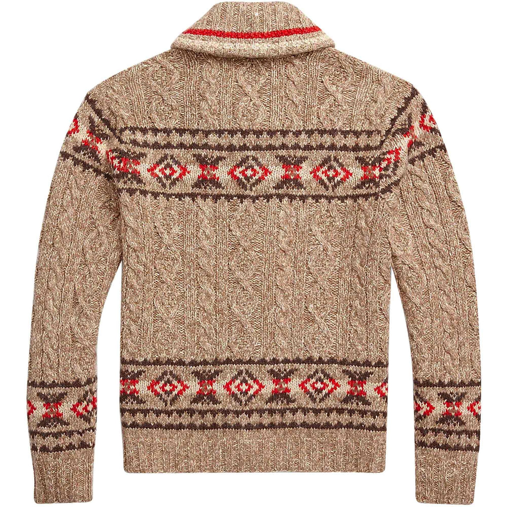 RRL by Ralph Lauren Hand-Knit Linen-Blend Cardigan - Beige